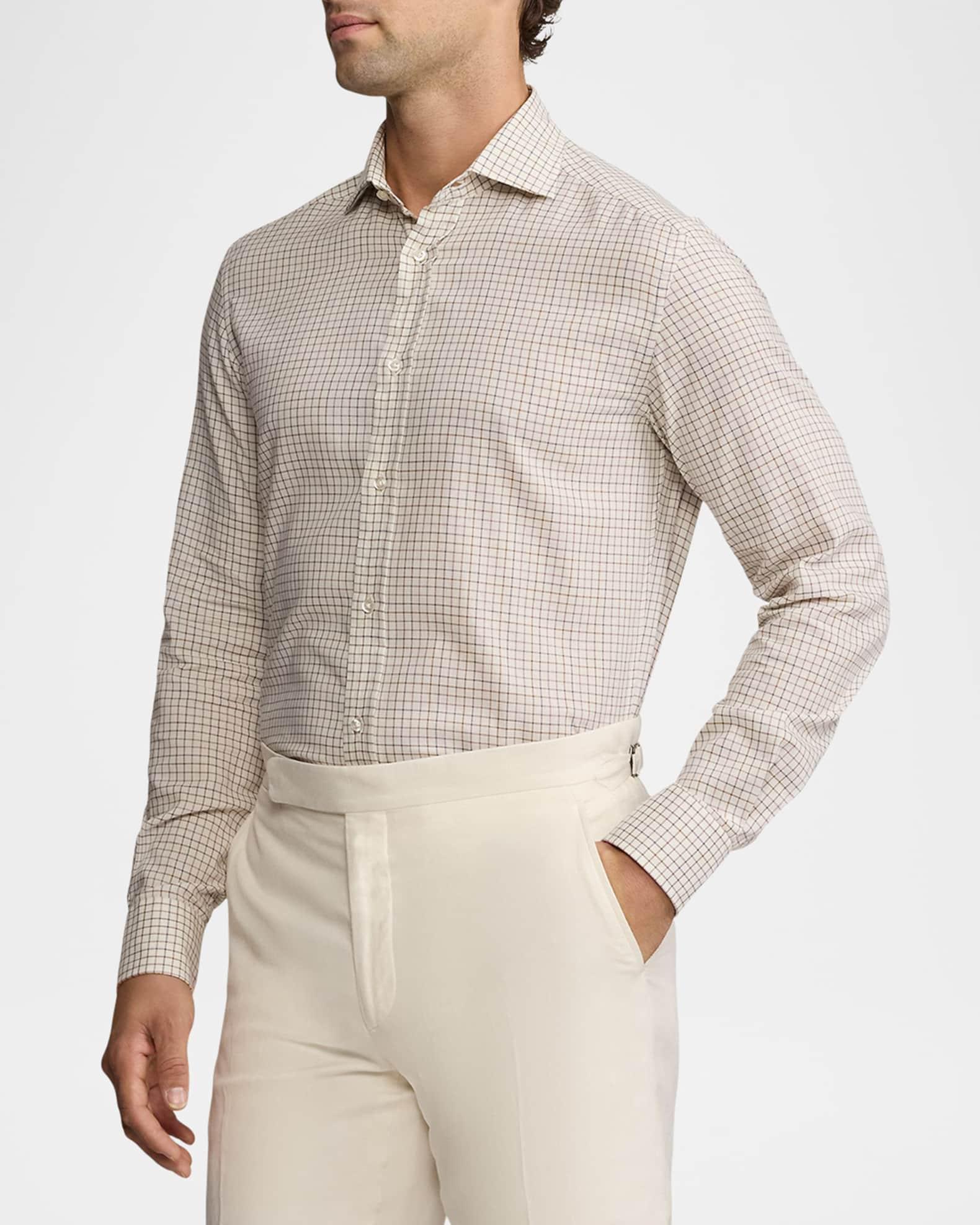 Mens Tattersall Twill Shirt - Product Image