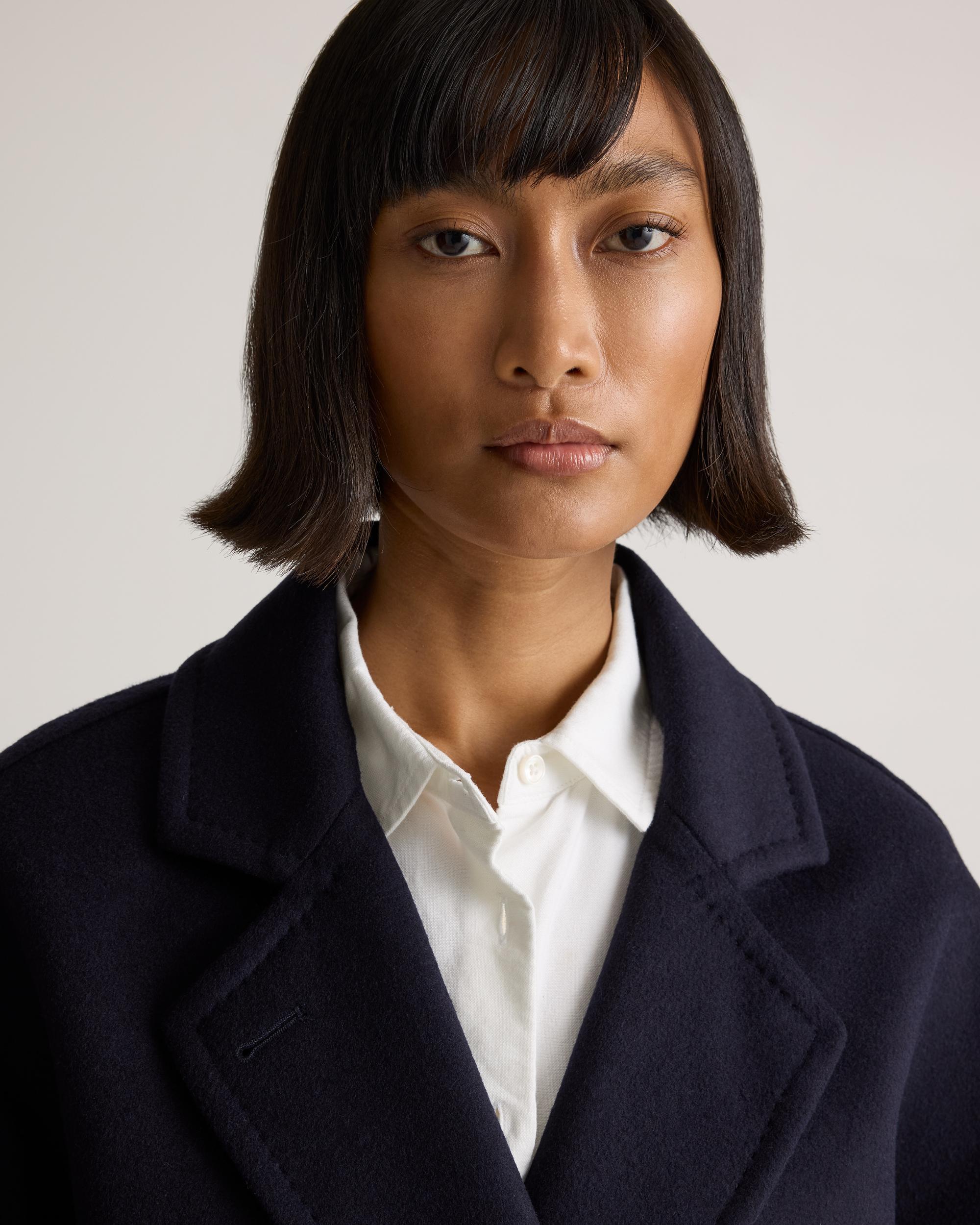 Quince | Women's Italian Wool Double-Breasted Slouch Coat Product Image
