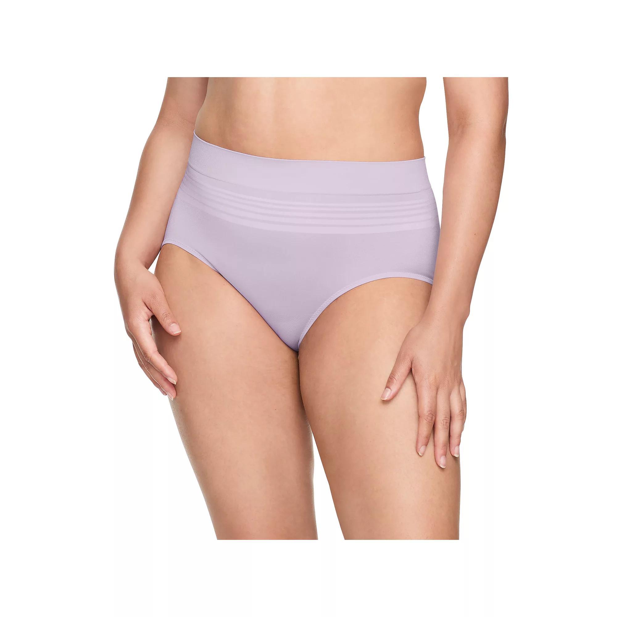 Warners No Pinching, No Problems® Dig-Free Comfort Waist with Lace Smooth and Seamless Brief RS1501P, Women's, Size: XL, Orchid Hush Product Image