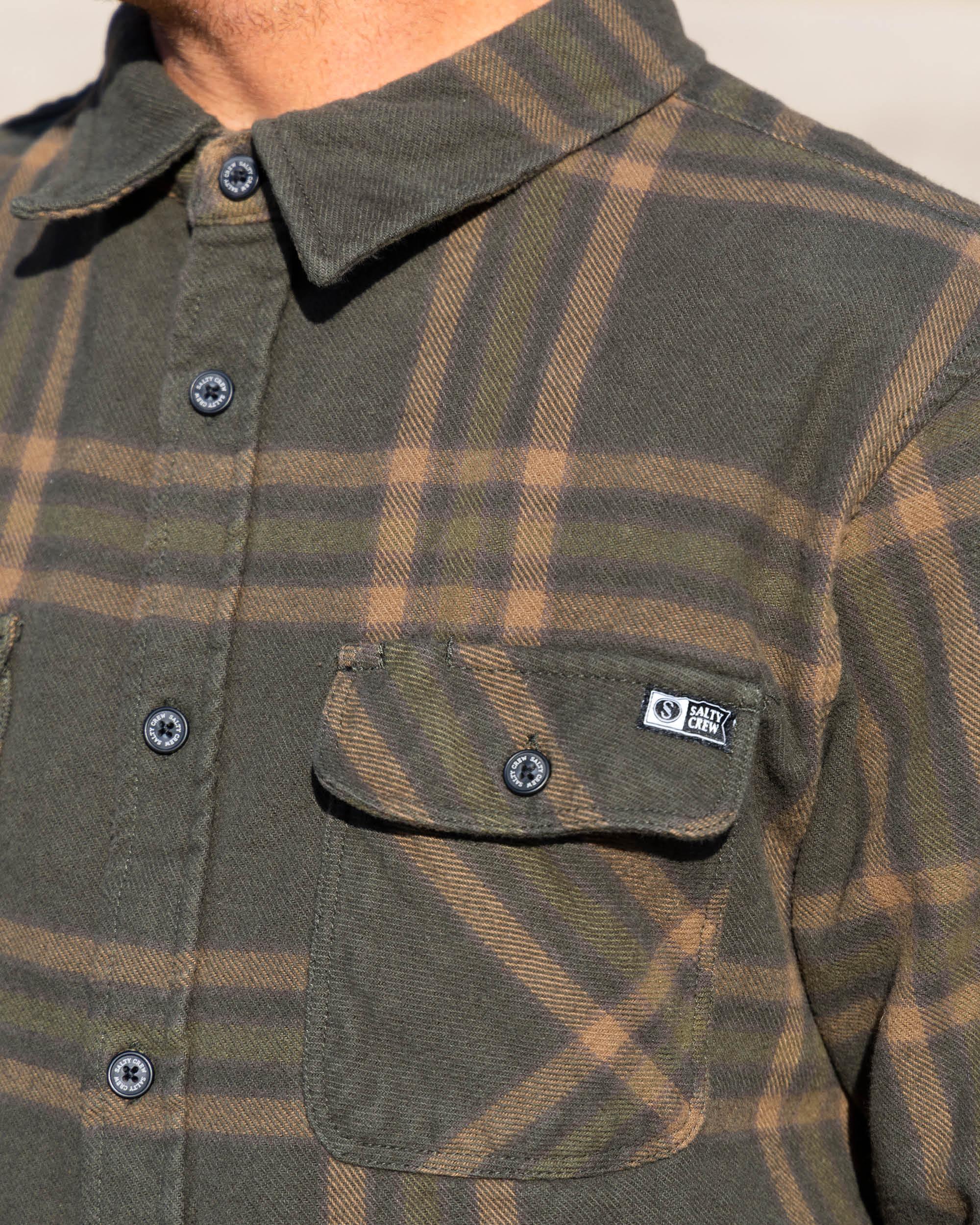 Landfall Ls Flannel - Olive Product Image