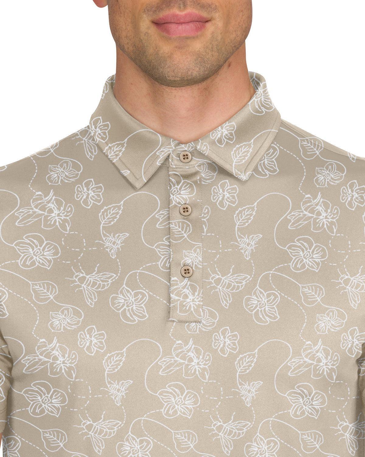 Three Sixty Six Men’s Print Golf Polos Product Image