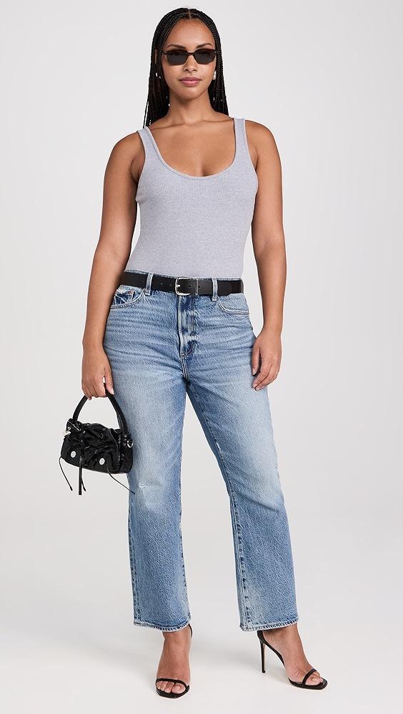 L'AGENCE Nica Scoop Neck Tank Bodysuit | Shopbop Product Image