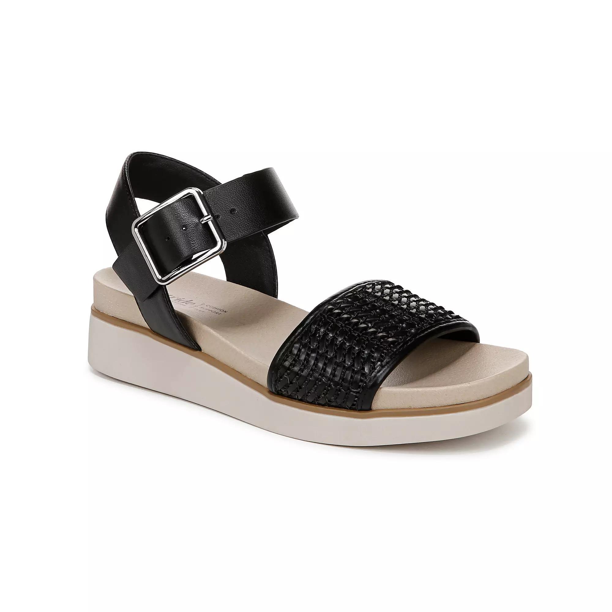 LifeStride Gillian2 Womens Platform Sandals Ivory Product Image