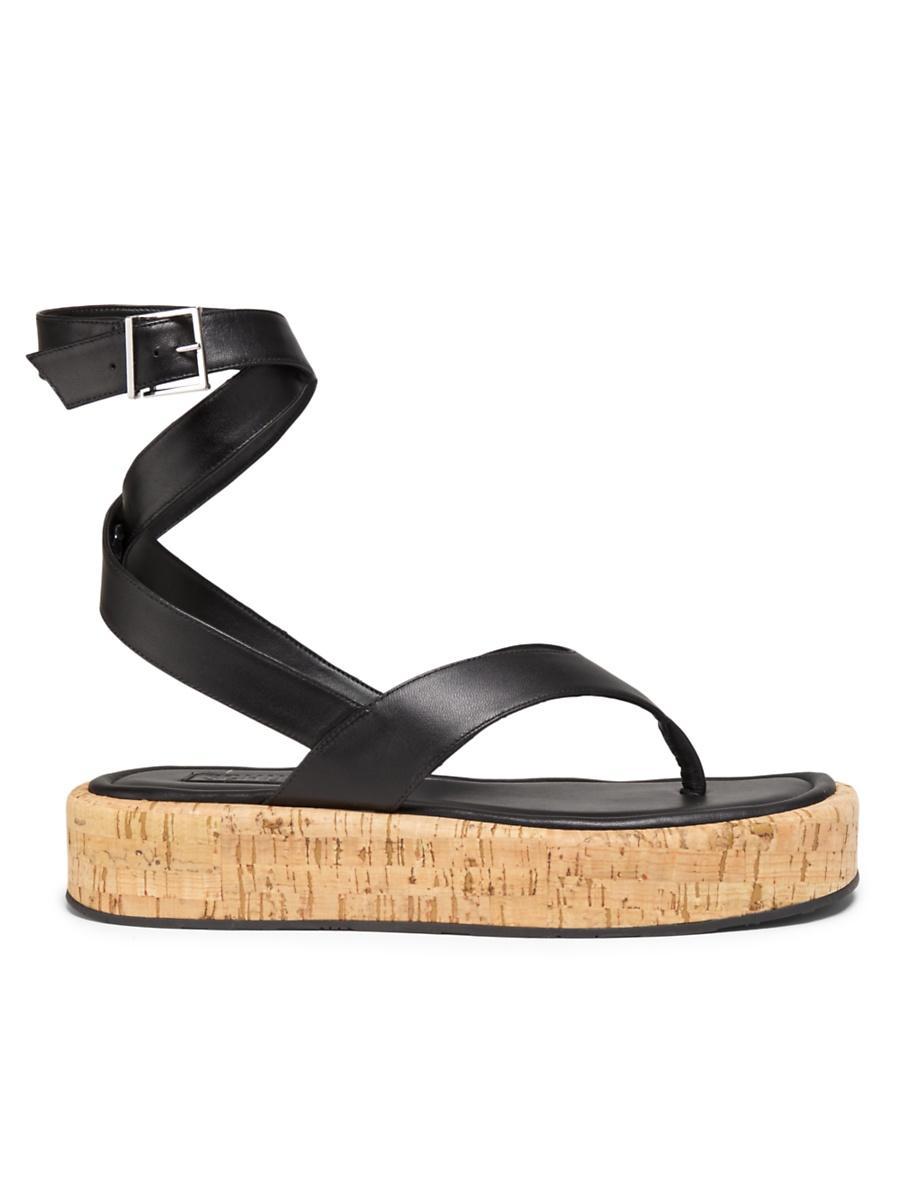 Womens Tessie Leather Platform Sandals Product Image