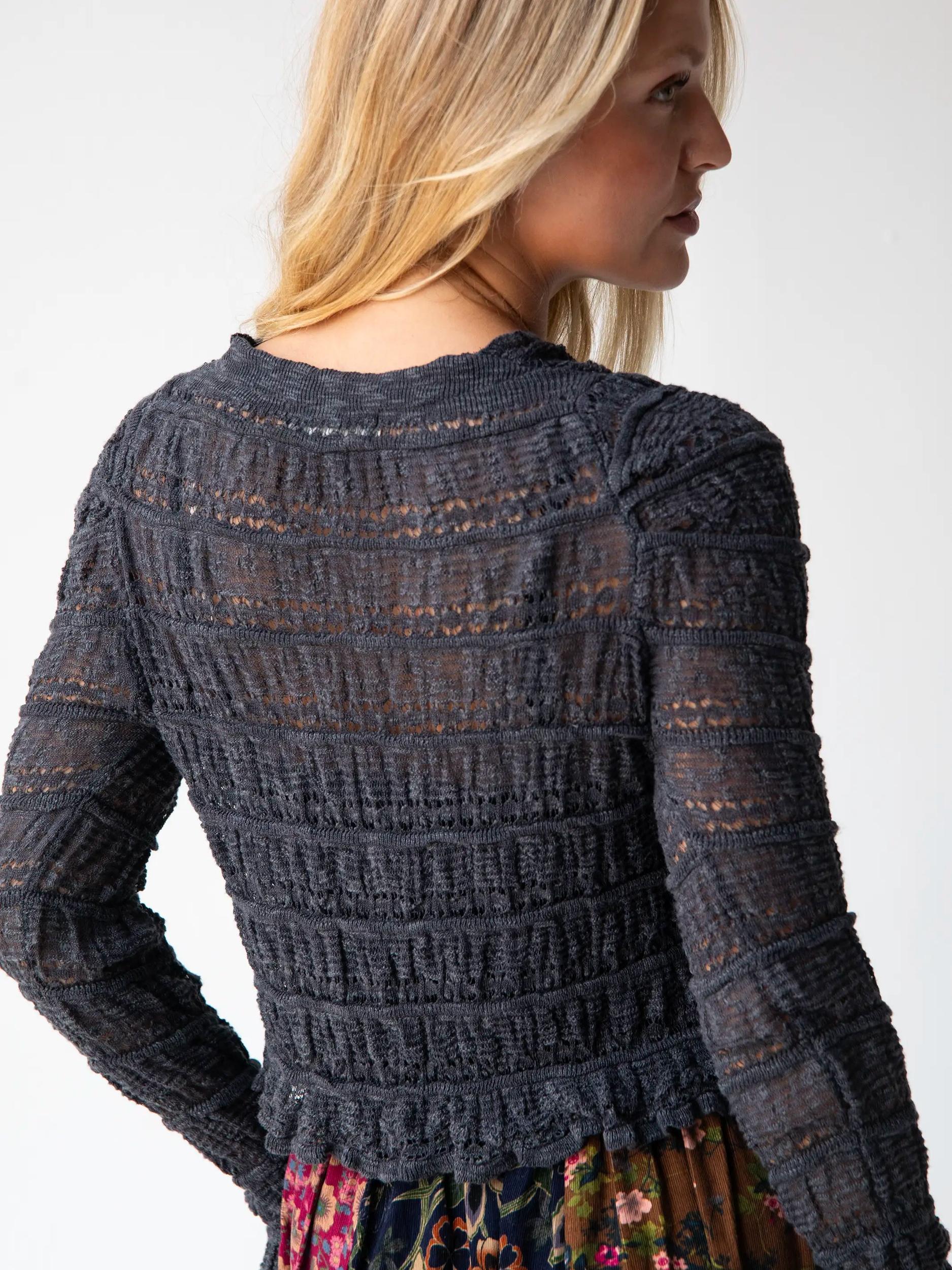 Juliet Ruffle Sweater Top Product Image