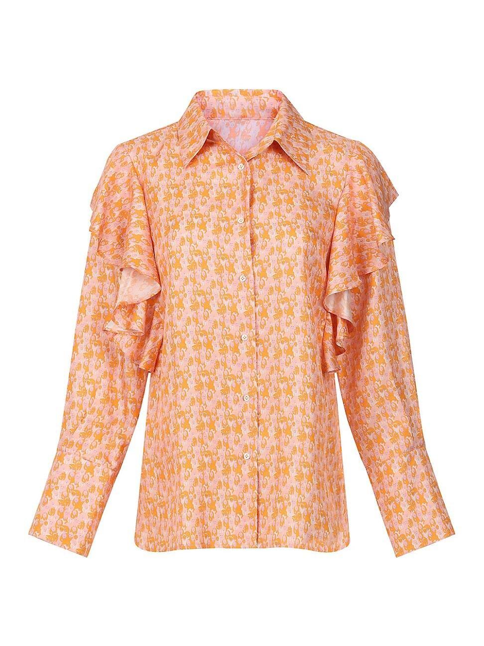 Womens Serenity Ruffle Top Product Image