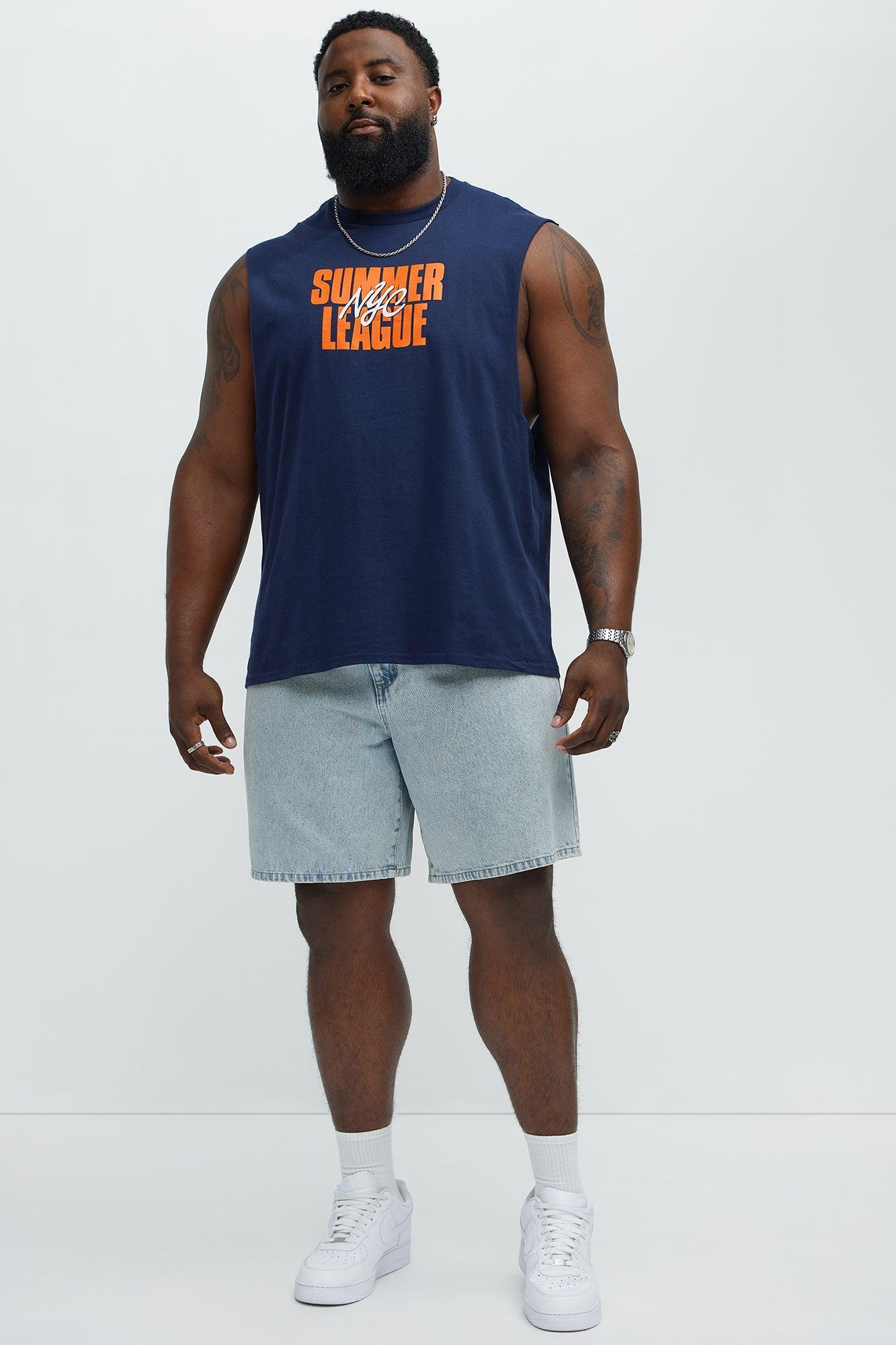 Summer League NYC Muscle Tee - Navy Product Image
