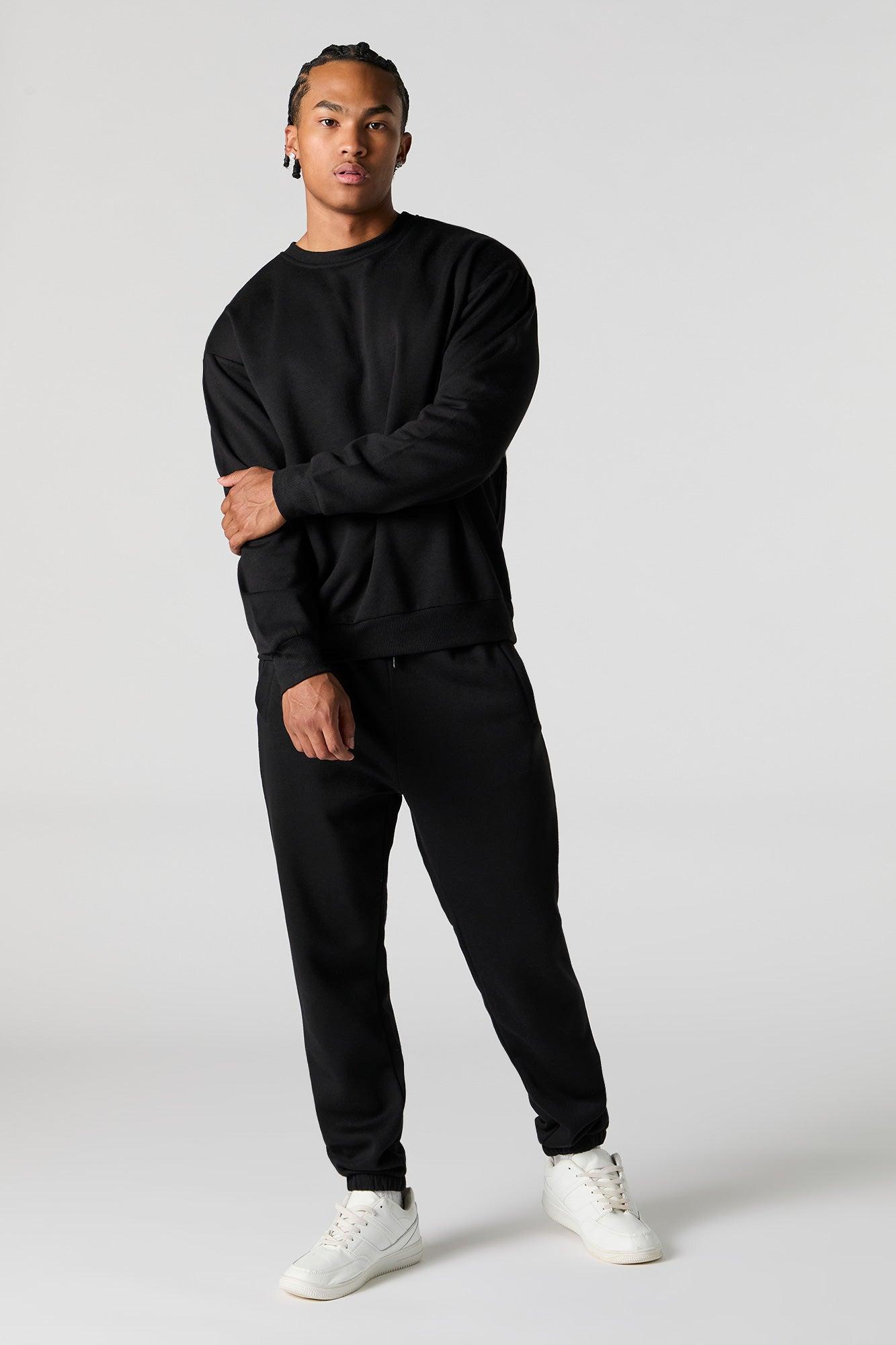 Solid Fleece Sweatshirt Male Product Image