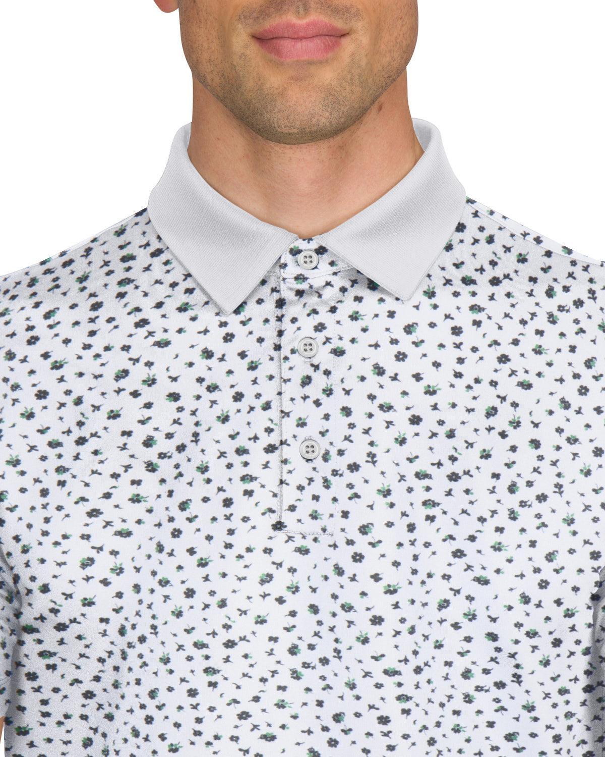 Three Sixty Six Men’s Print Golf Polos Product Image