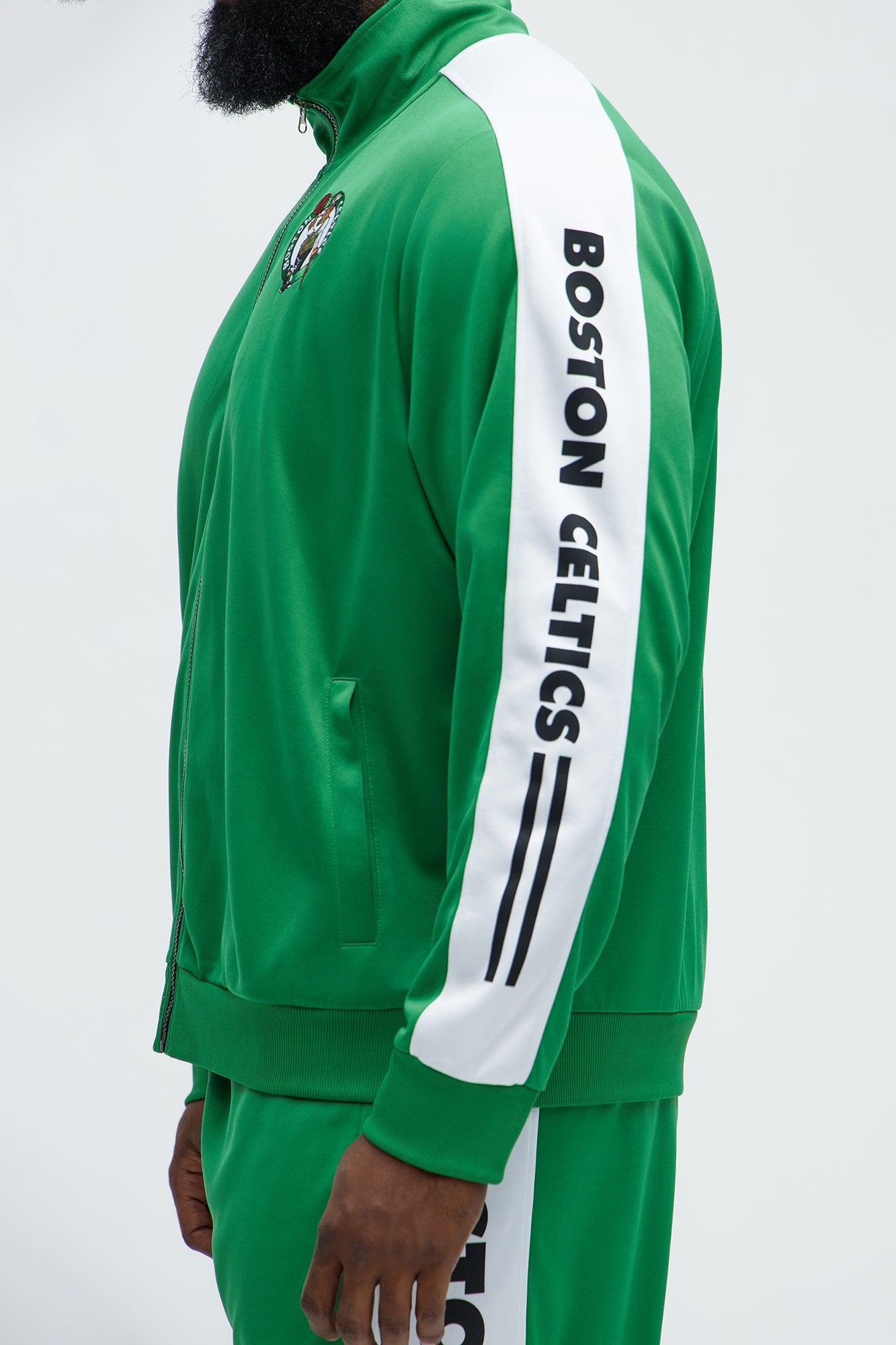 Celtics Stand By Track Jacket - Kelly Green Male Product Image
