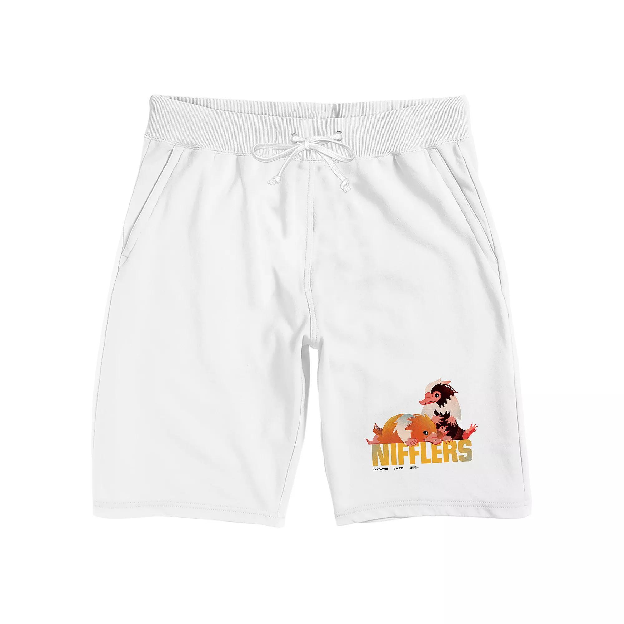 Men's Fantastic Beasts Thunderbird Sleep Shorts, Size: Large, White Product Image