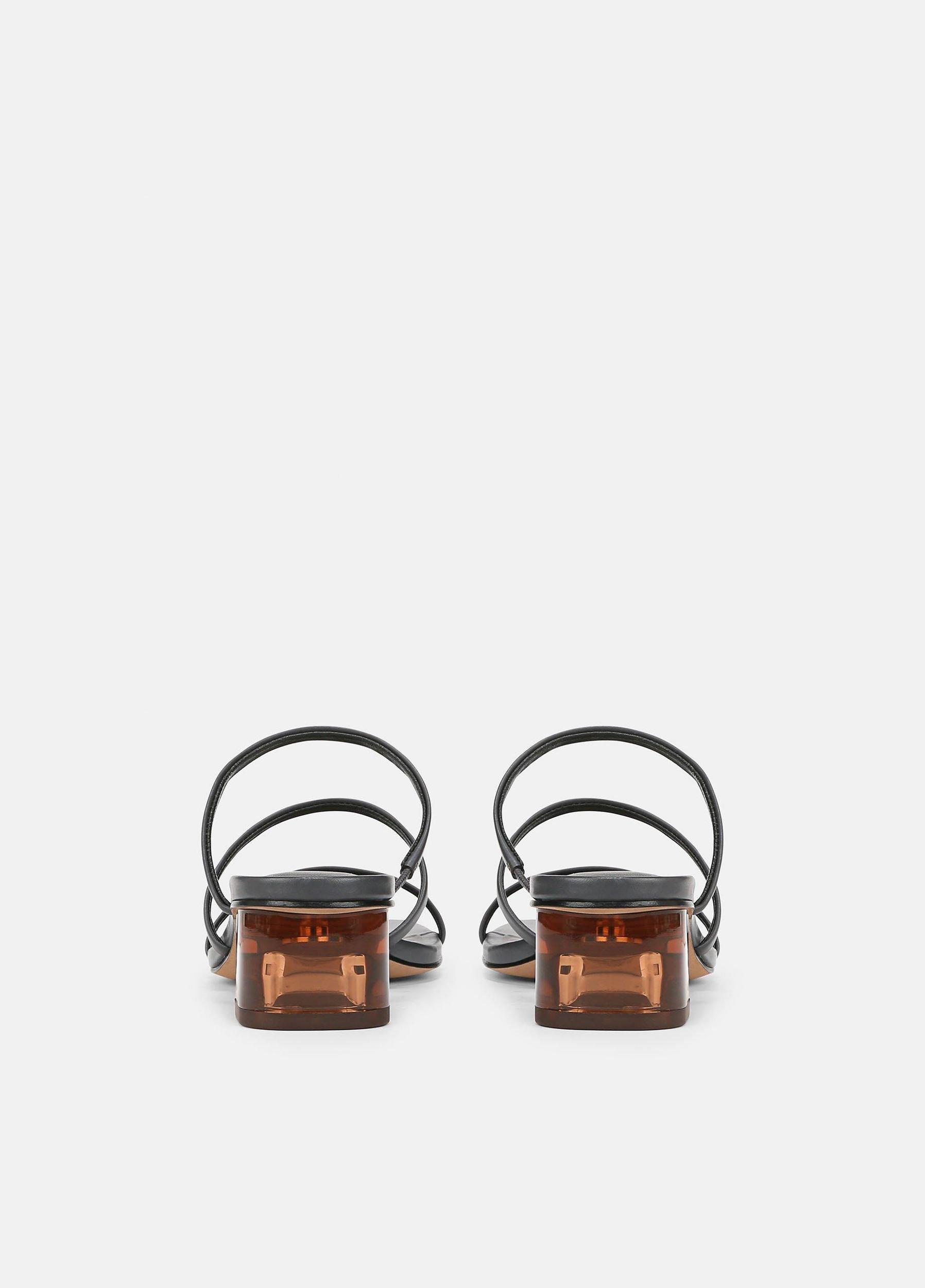 Palm Springs Leather Heeled Sandal Product Image