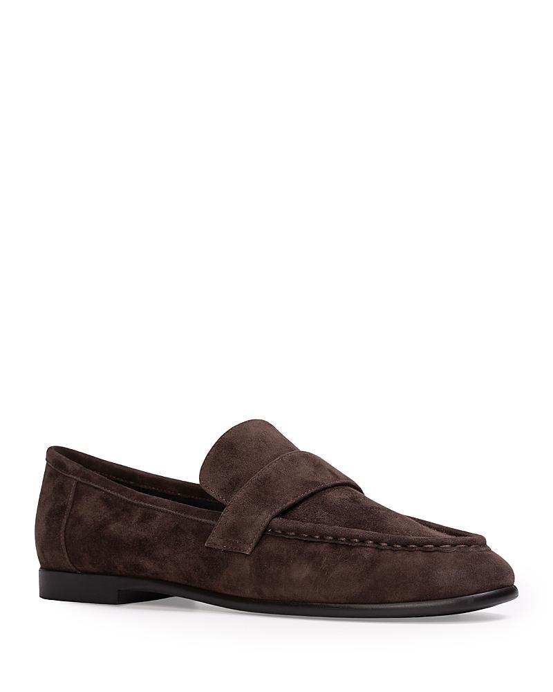 Black Suede Studio Womens Classic Loafer Flats Product Image