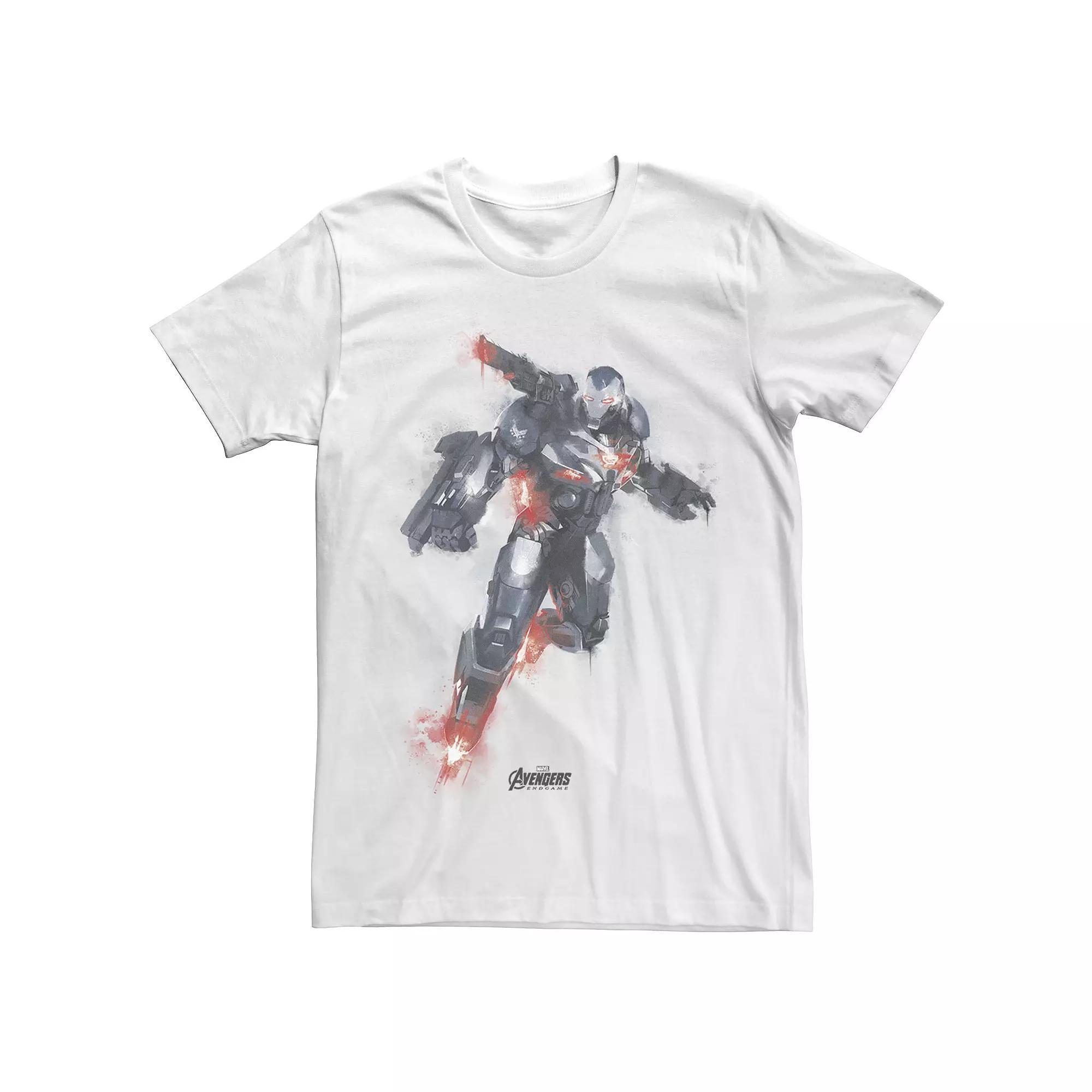 Men's Marvel Avengers Endgame War Machine Paint Graphic Tee, Size: Small, White Product Image
