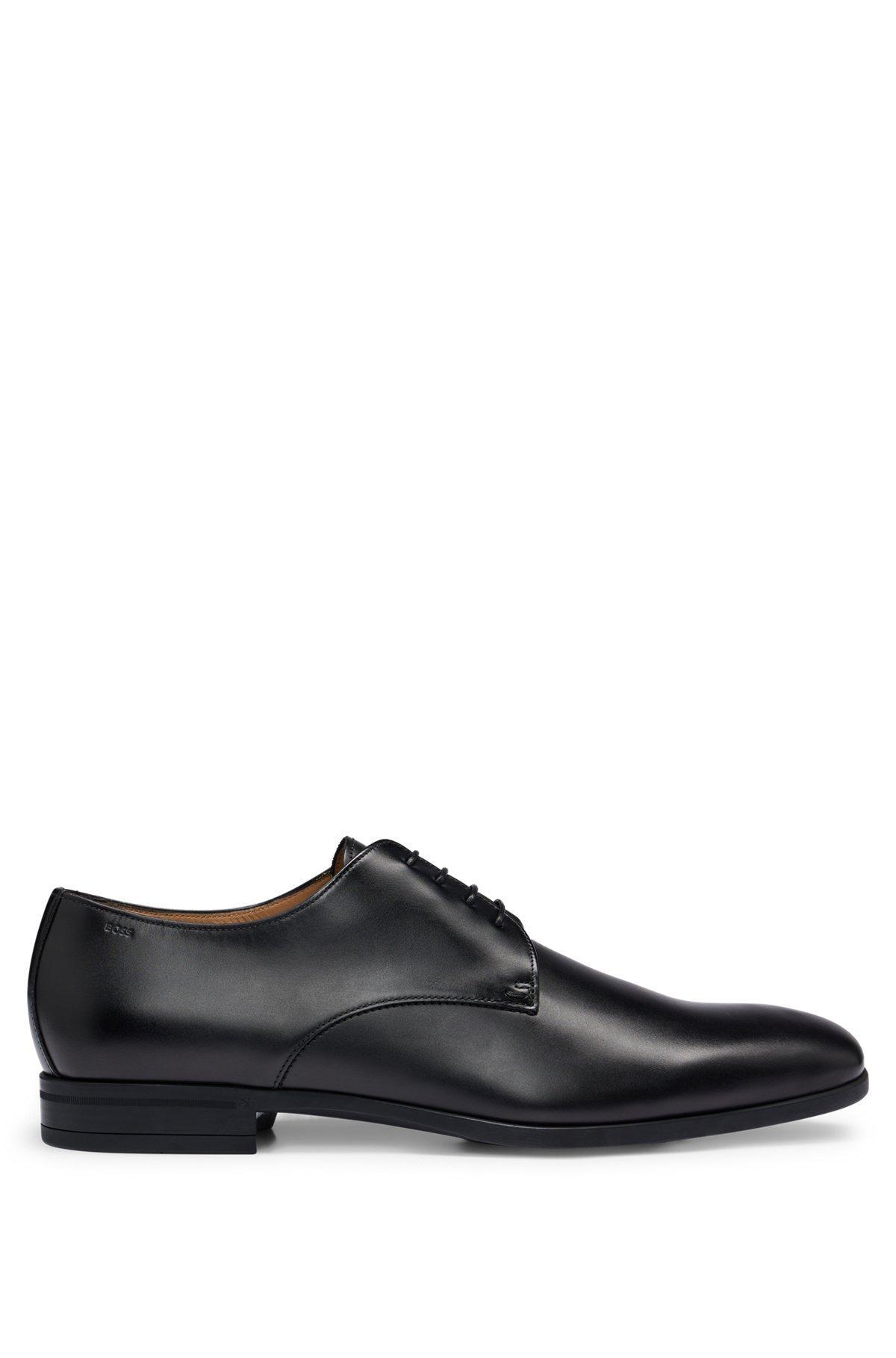 Leather Derby shoes with rubber sole Product Image