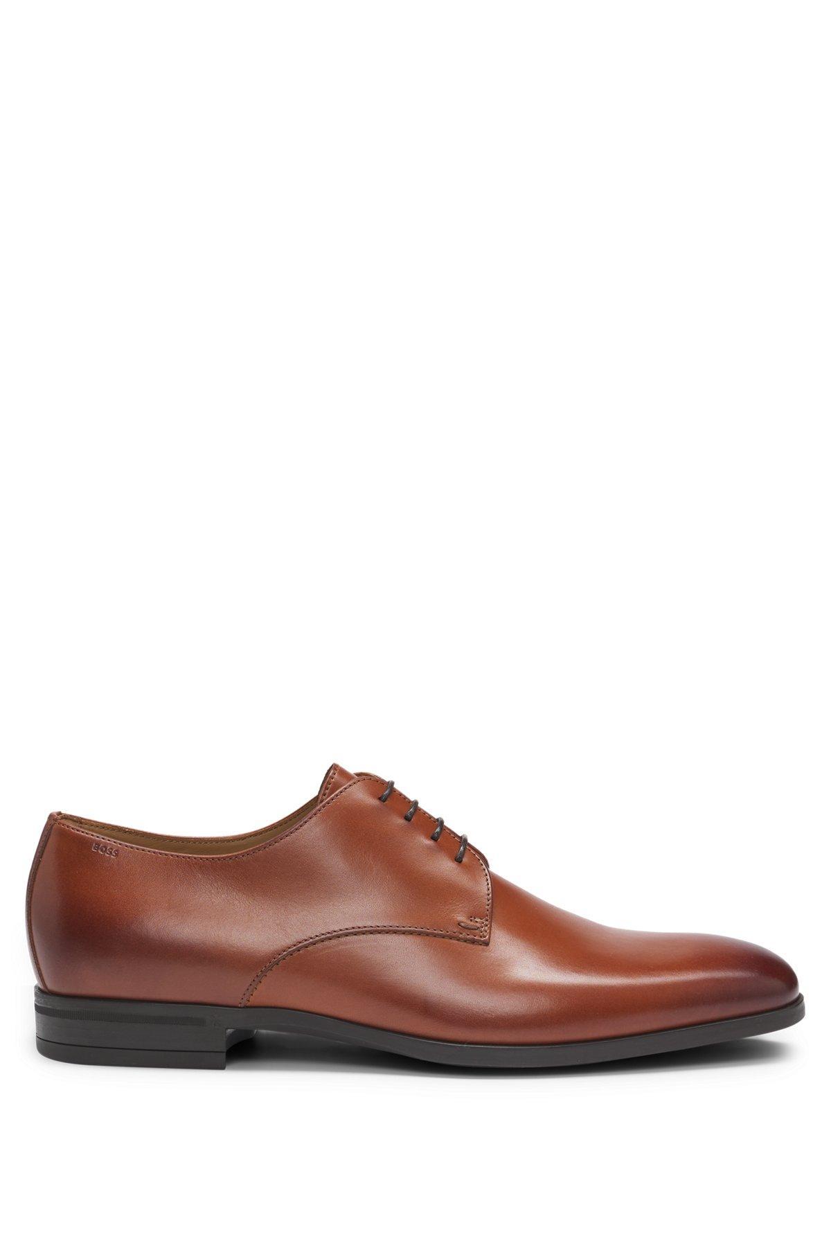 Leather Derby shoes with rubber sole Product Image