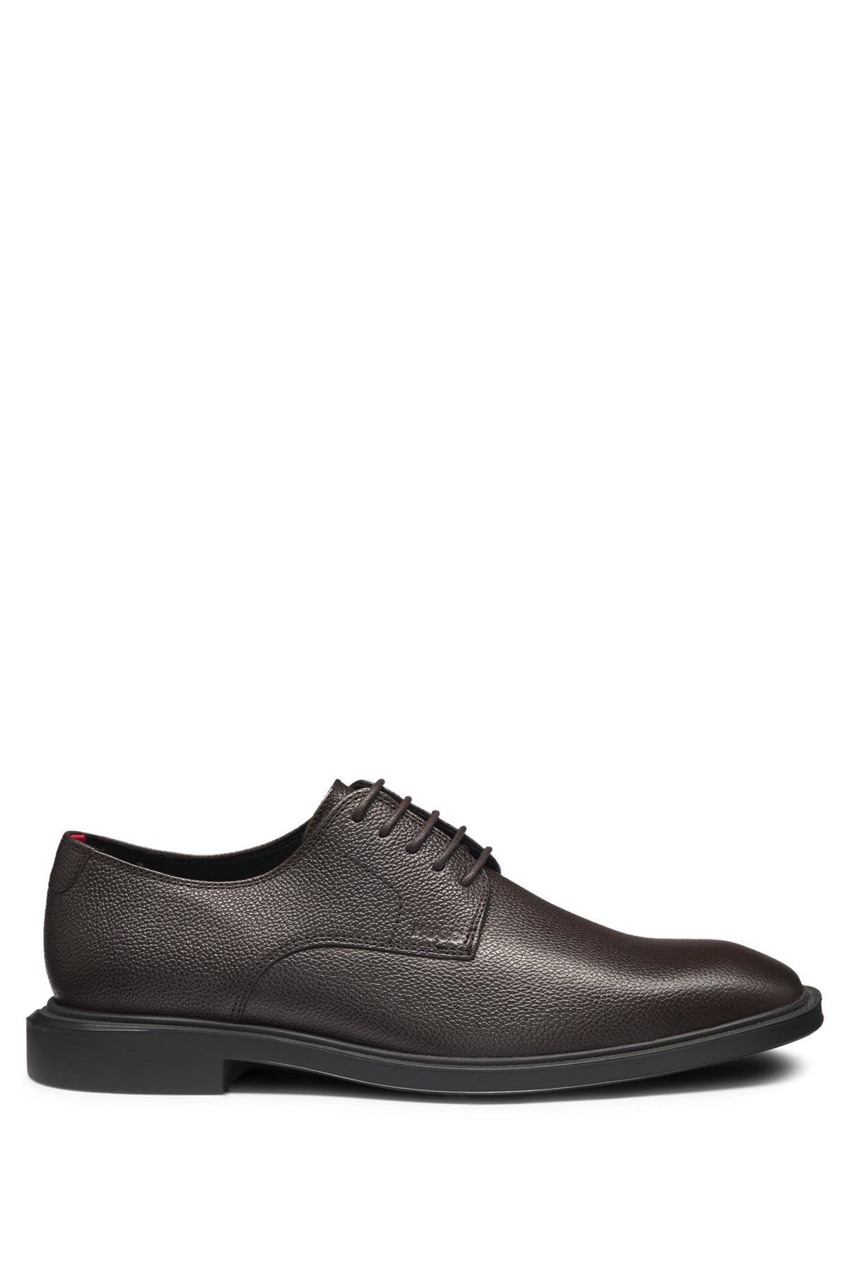 Derby shoes in grained leather Product Image