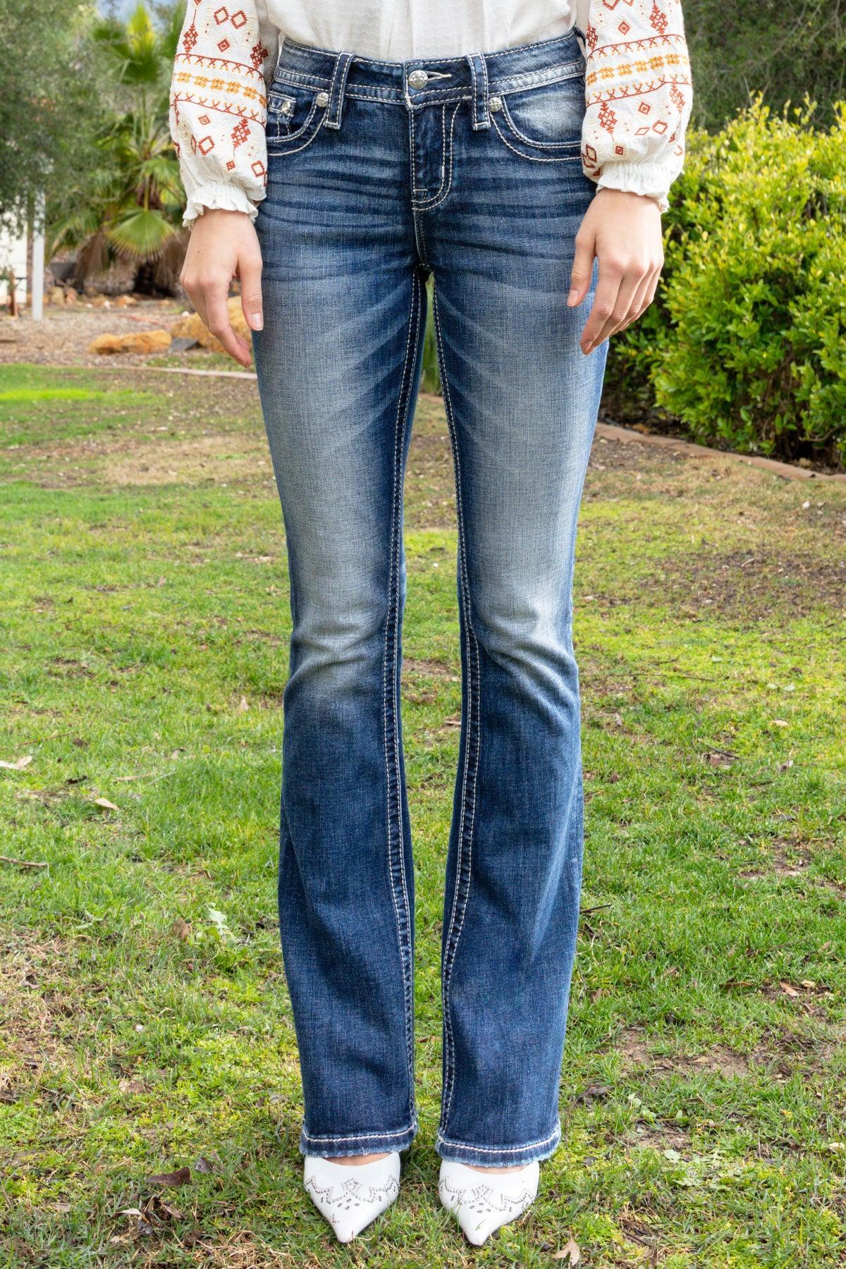 Spring Blossom Aztec Bootcut Denim Female Product Image