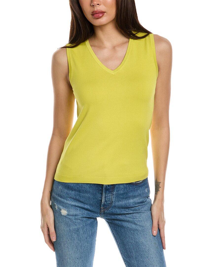 ST JOHN V-neck Shell In Yellow Product Image