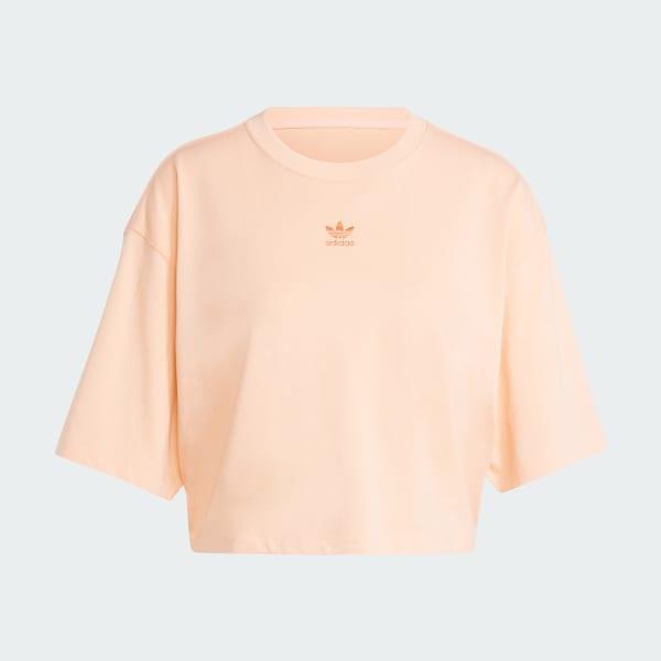 adidas Essentials Crop Tee Black 2XL Womens Product Image