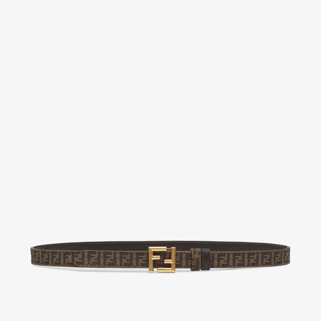 FF BeltBlack leather reversible belt Product Image