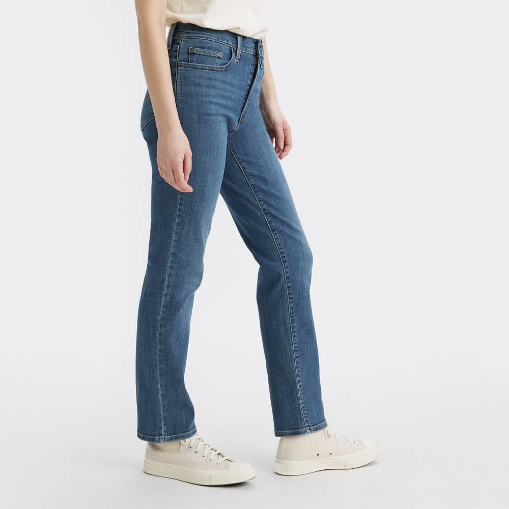 Levi's® Women's 724™ High-Rise Straight Jeans - Way Way Back 28: Heavyweight Denim, Stretch, 30" Inseam Product Image