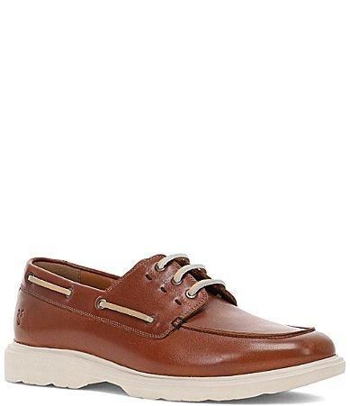 Frye Mens Connor Leather Boat Shoes Product Image