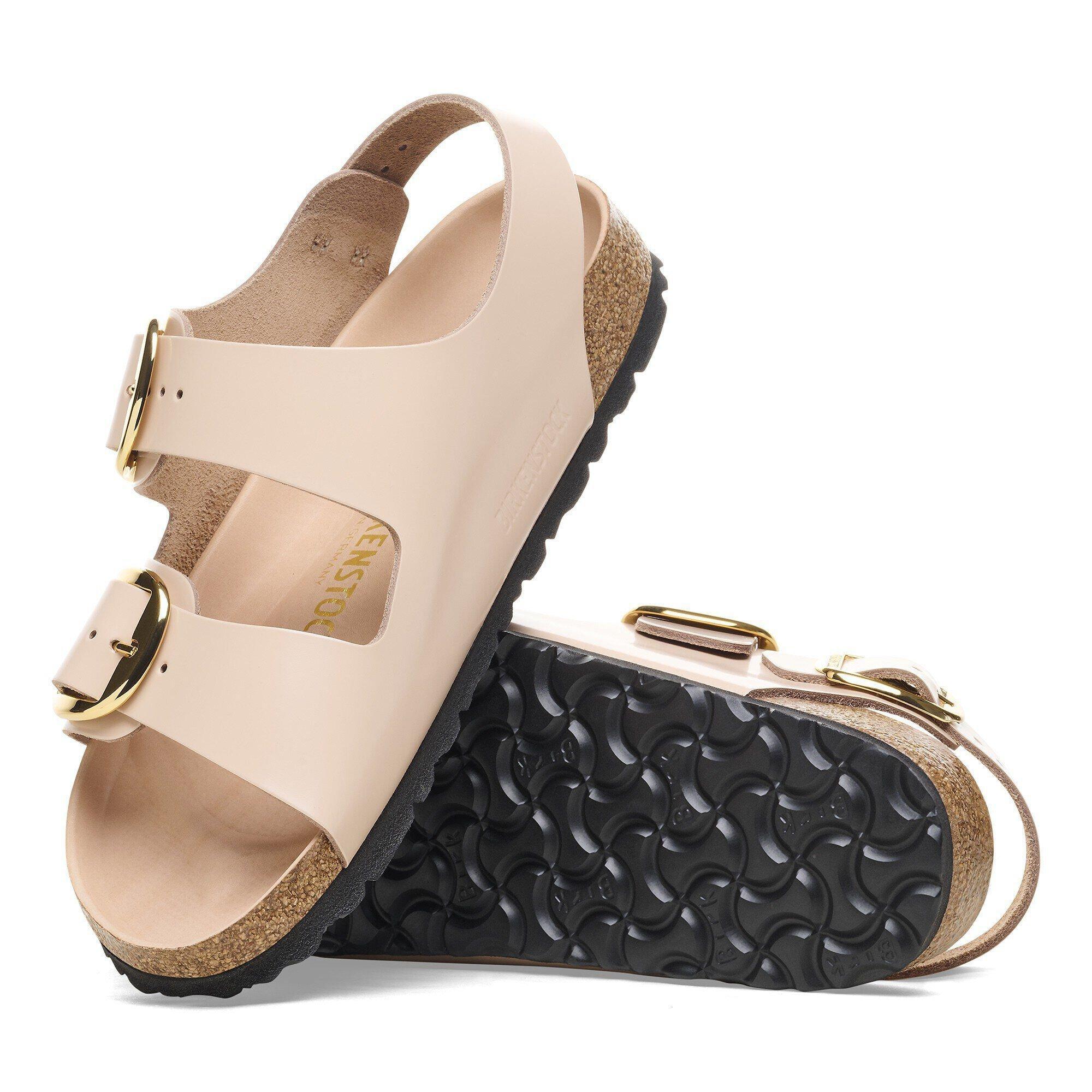 Milano Big Buckle Natural Leather Patent Product Image