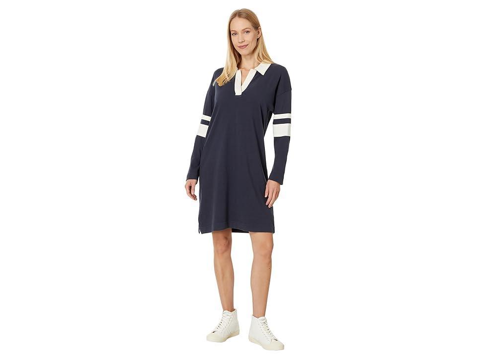 Faherty Sport Jersey Polo Dress (Sea Storm) Women's Dress Product Image