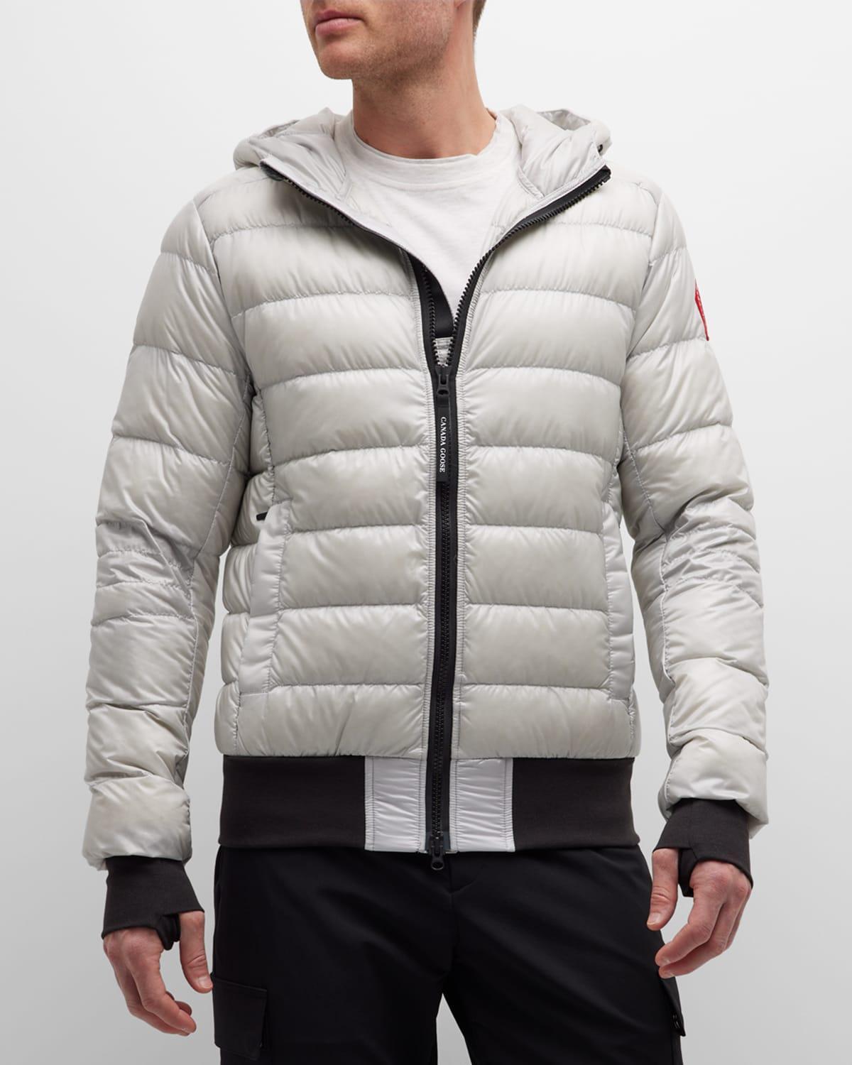 Mens Crofton Hooded Down Bomber Jacket Product Image