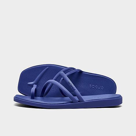 Crocs Womens Miami Metallic Toe Loop Sandals Product Image