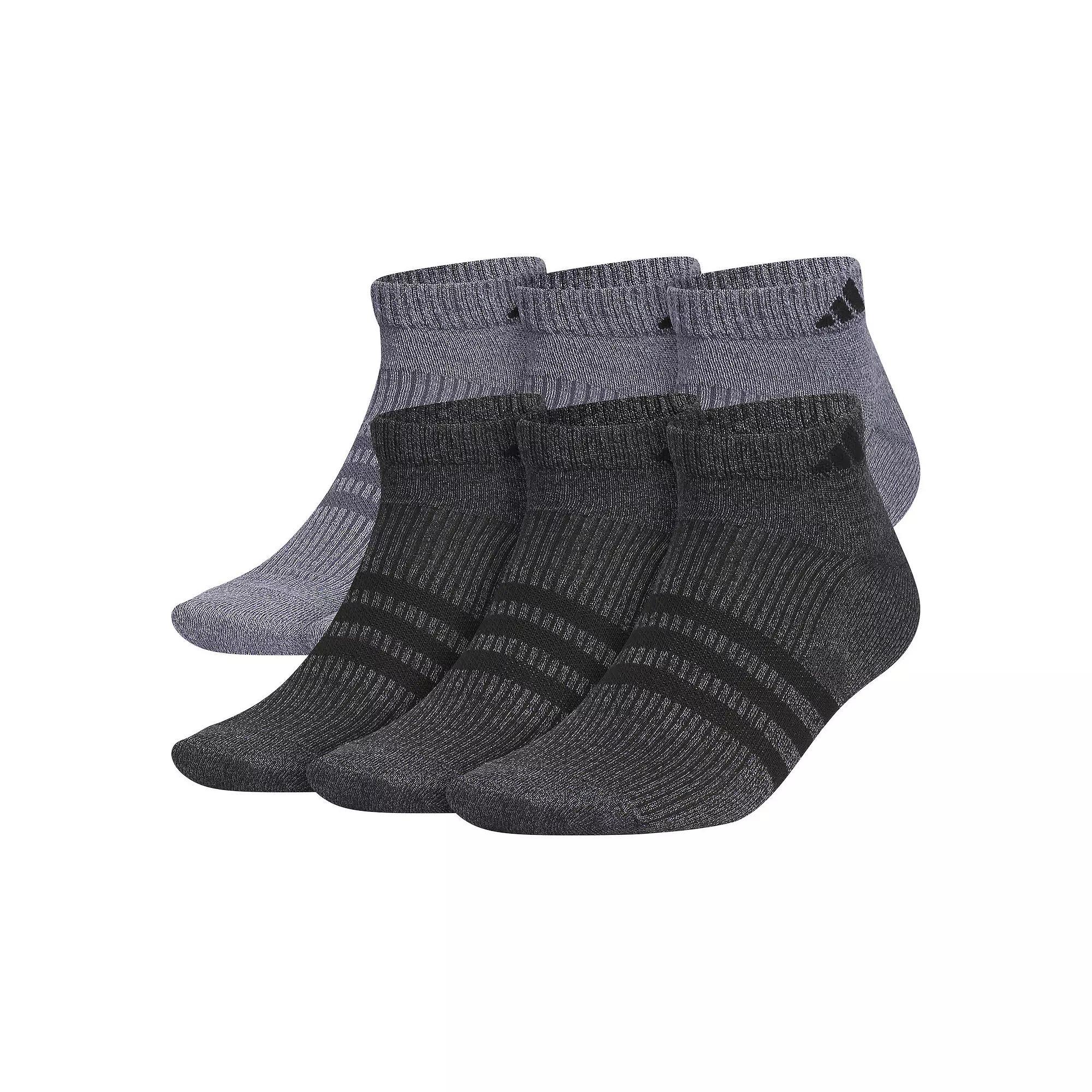 Men's adidas 6-Pack Superlite 3.0 Low-Cut Socks, Size: 8-12, White Black Product Image