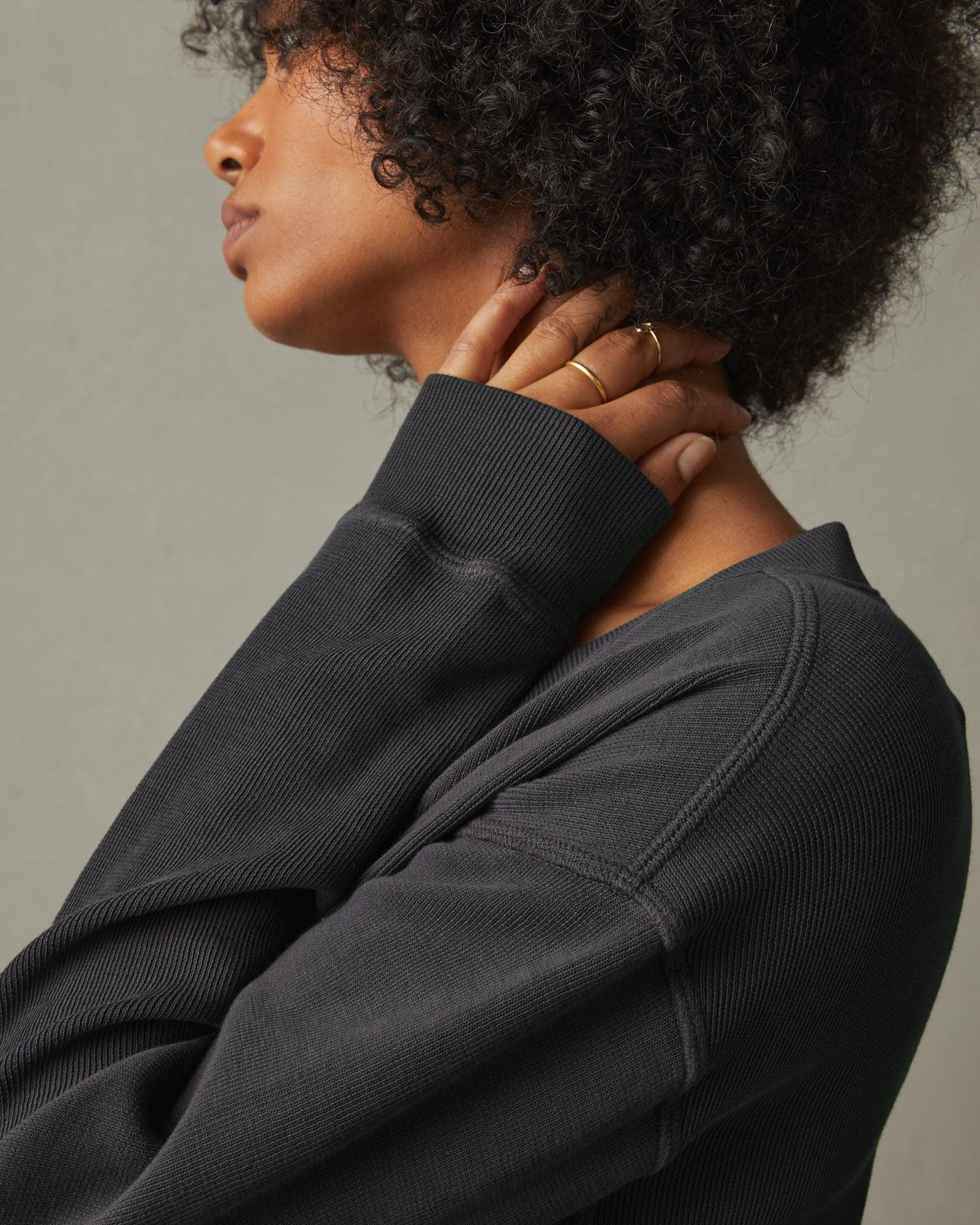 Women's Cotton V-Neck Sweater - Stone Female Product Image