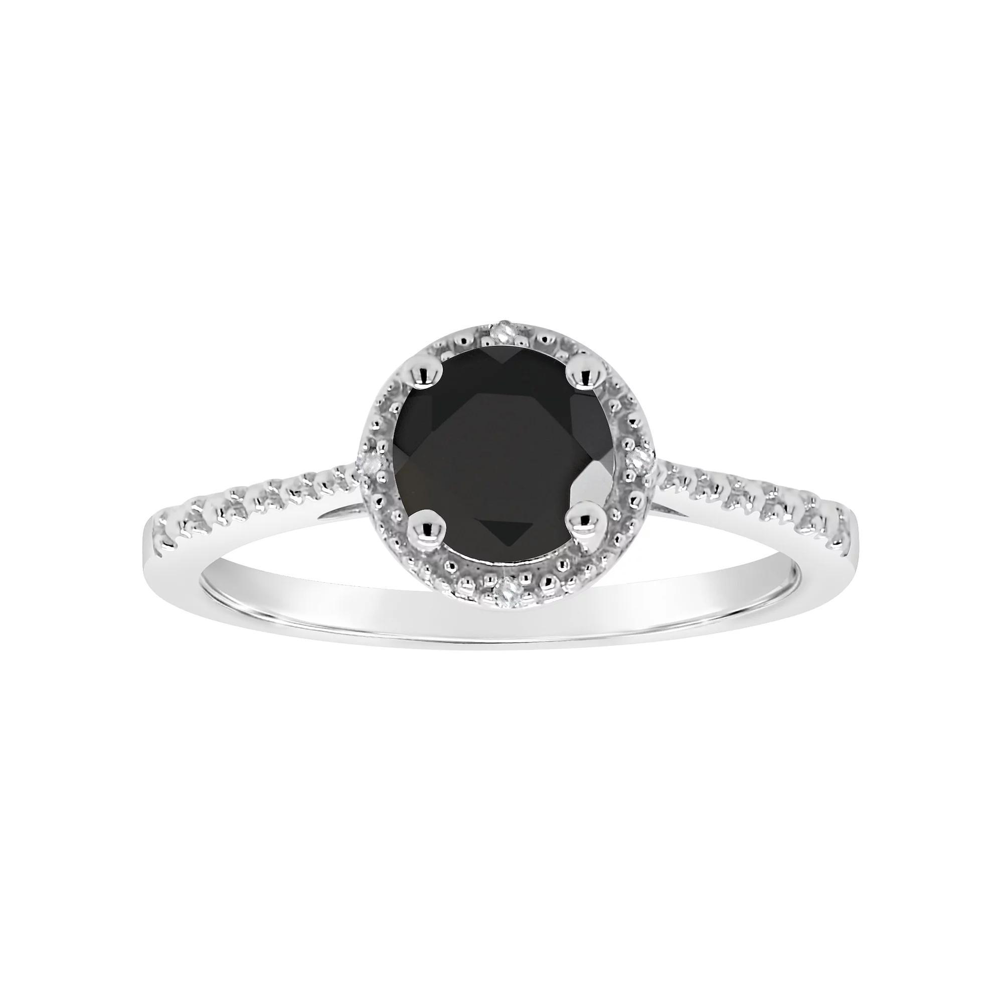 Celebration Gems Sterling Silver Freshwater Cultured Pearl and Diamond Accent Frame Ring, Women's, Size: 8 Product Image