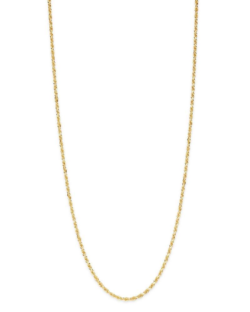 Rope Chain 24 Necklace (3mm) in Solid 14k Gold Product Image