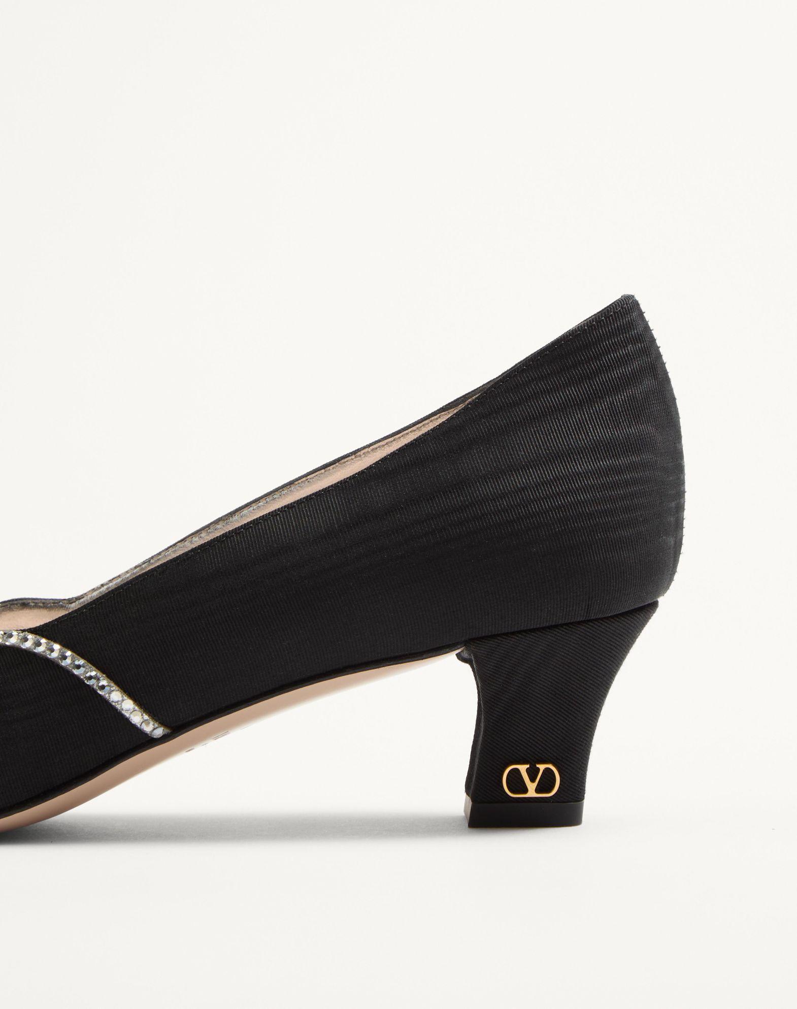 Bowow Pumps In Moirè Fabric With Crystals 45Mm Product Image