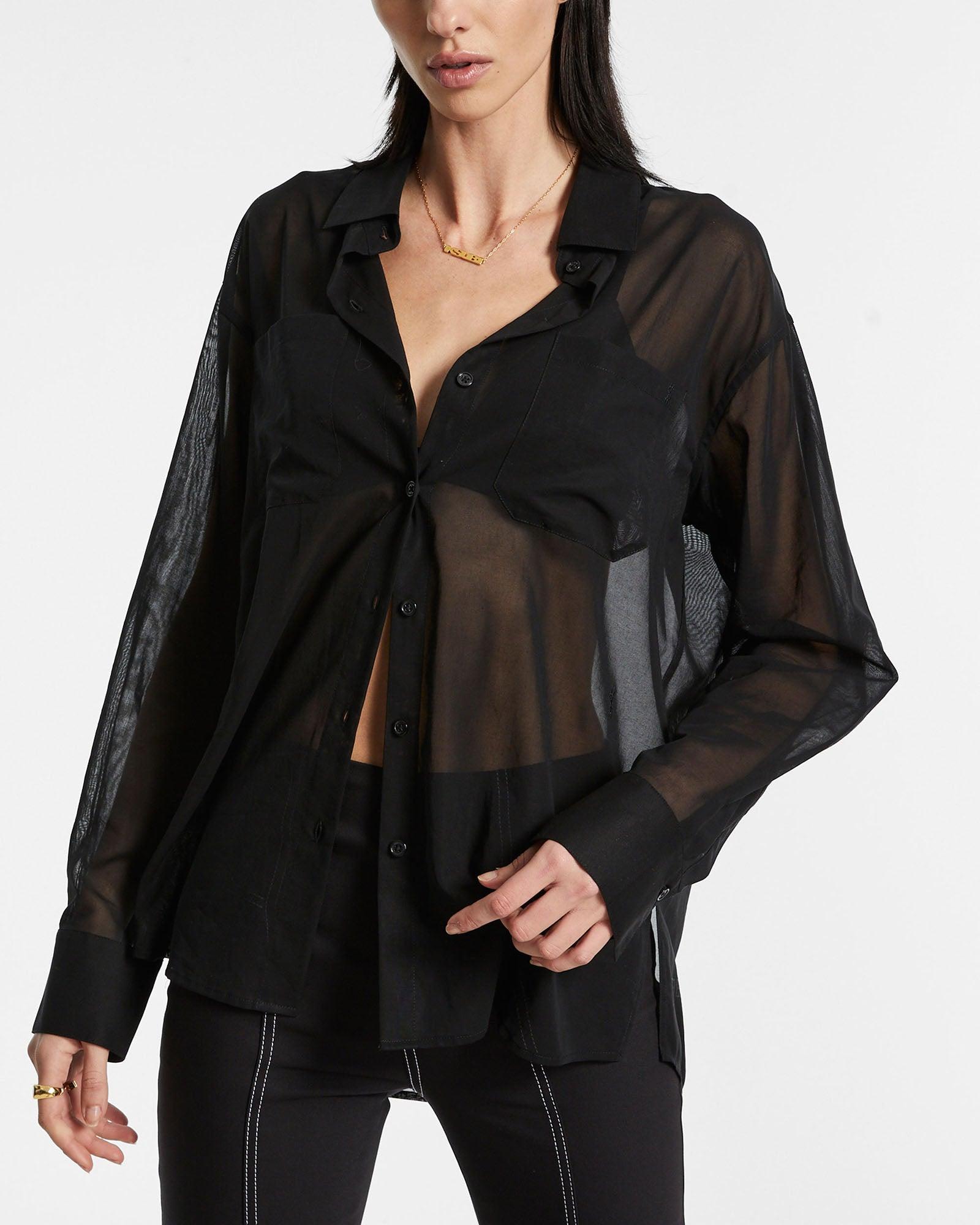 CHER LS SHIRT BLACK Female Product Image