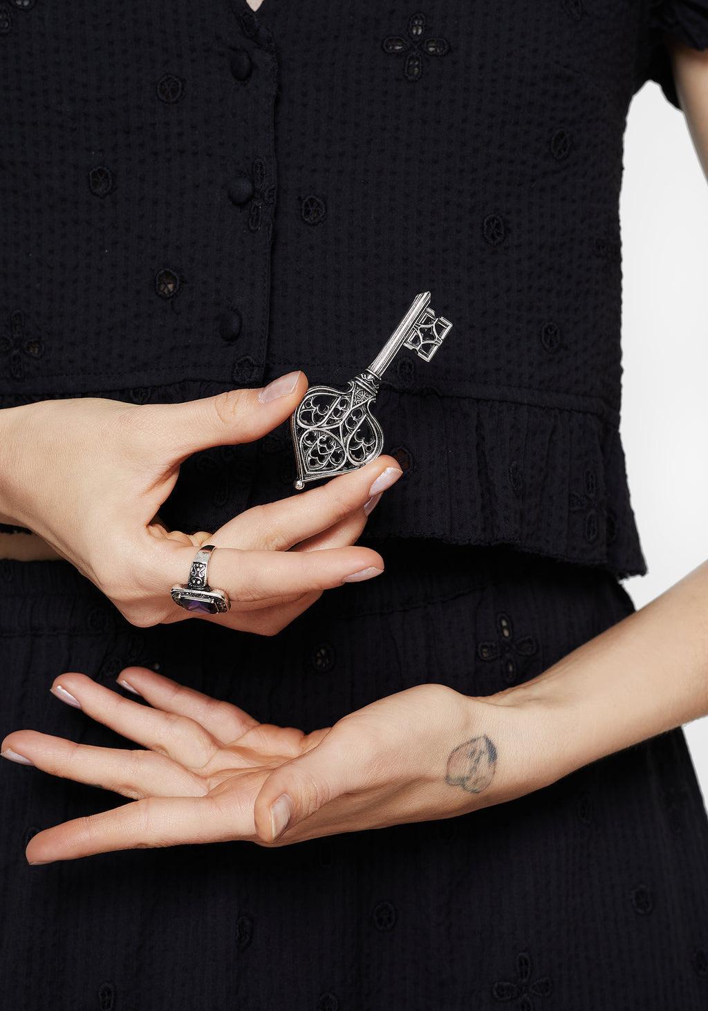 Gothic Cathedral Key Brooch Product Image