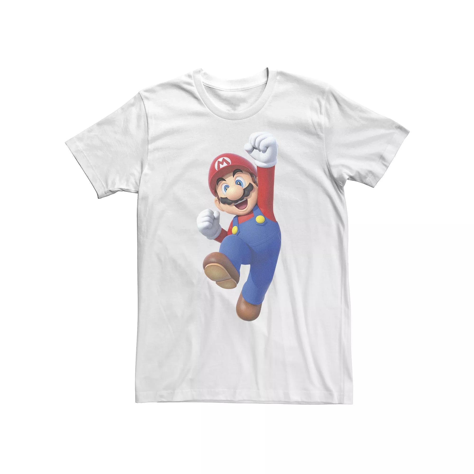 Mens Nintendo Super Bros. Mario Jumping Portrait Tee Product Image