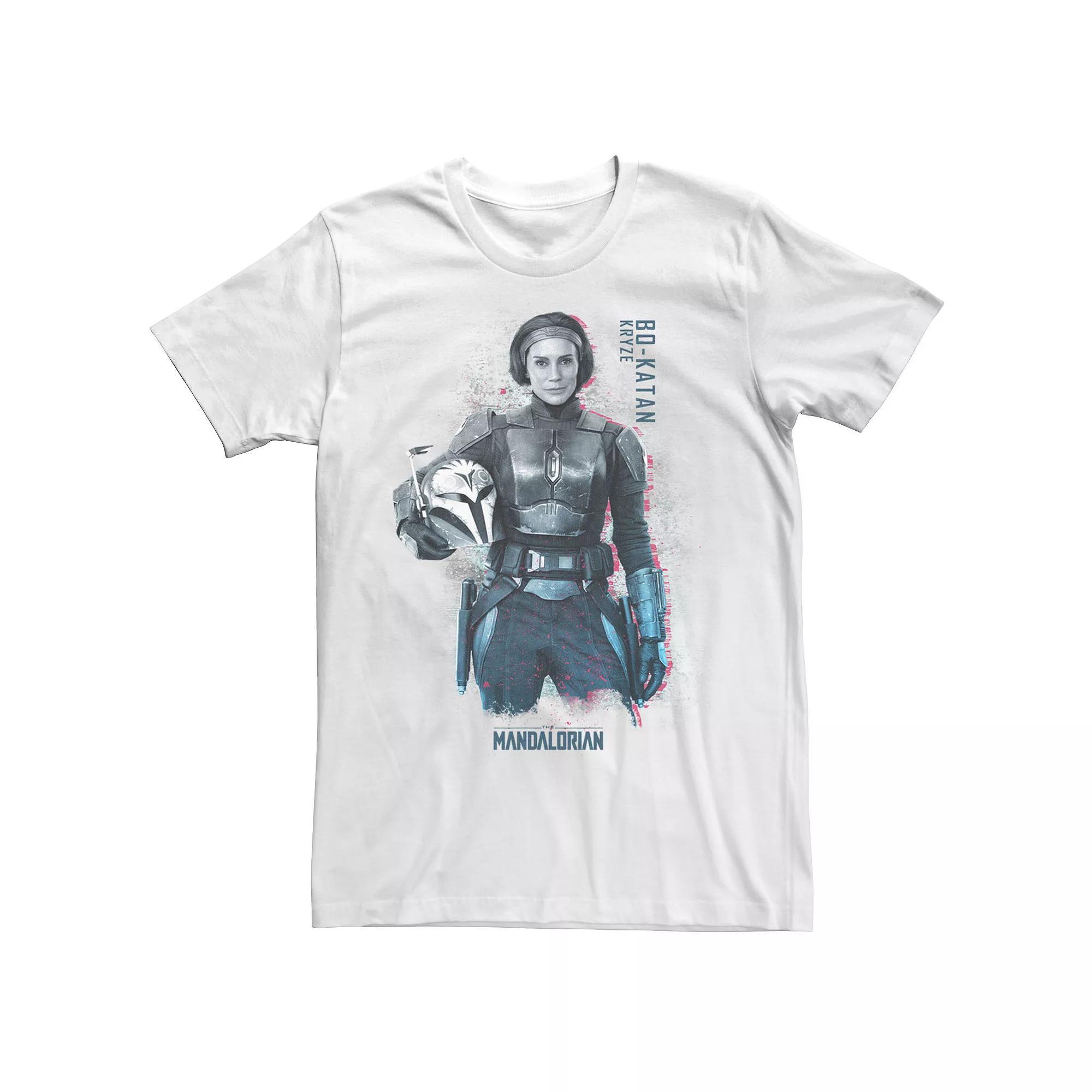 Men's Star Wars The Mandalorian Bo-Katan Kryze Portrait R20 Tee, Size: XXL, White Product Image