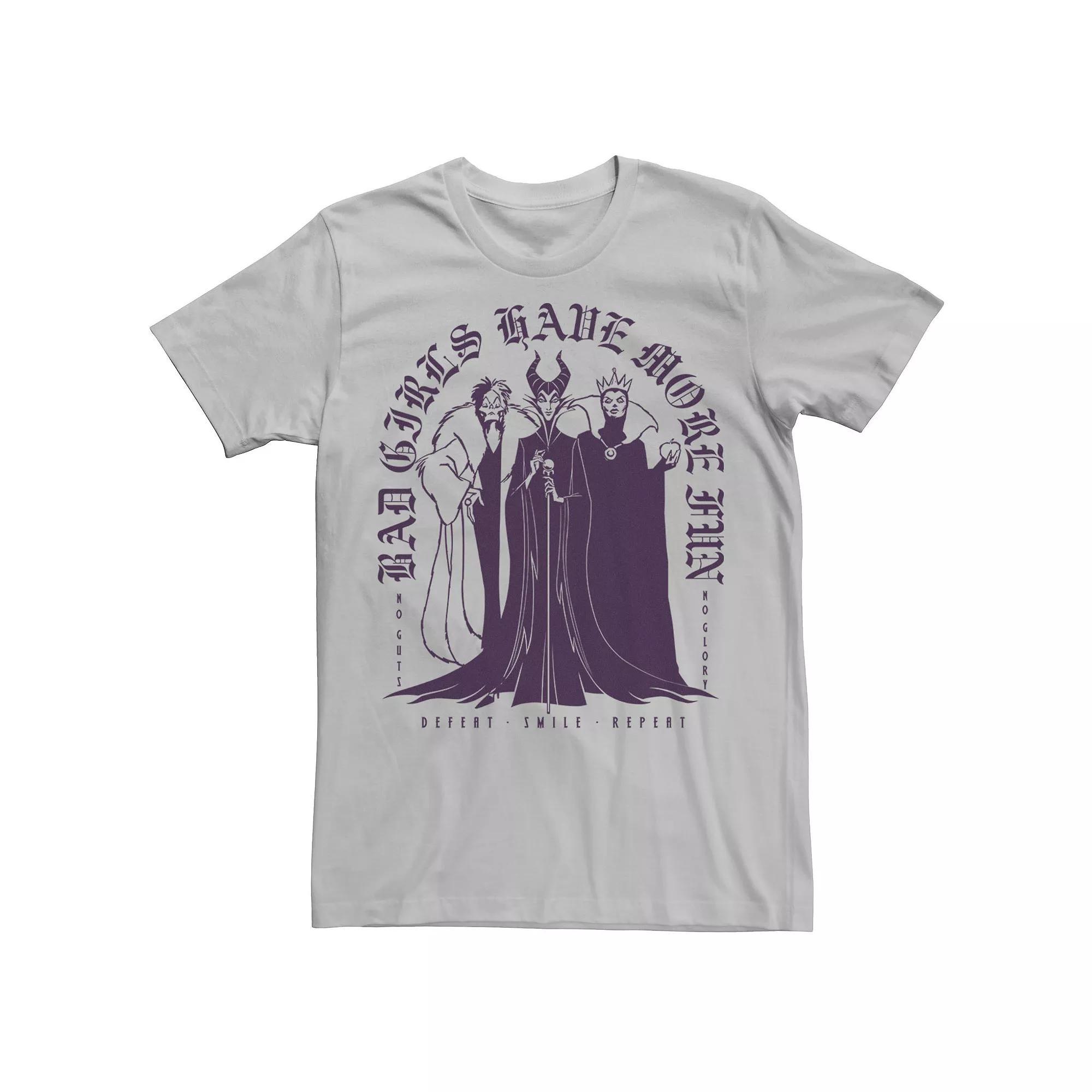 Disney's Villains Men's Bad Girls Have More Fun Tee, Size: Large, Silver Product Image