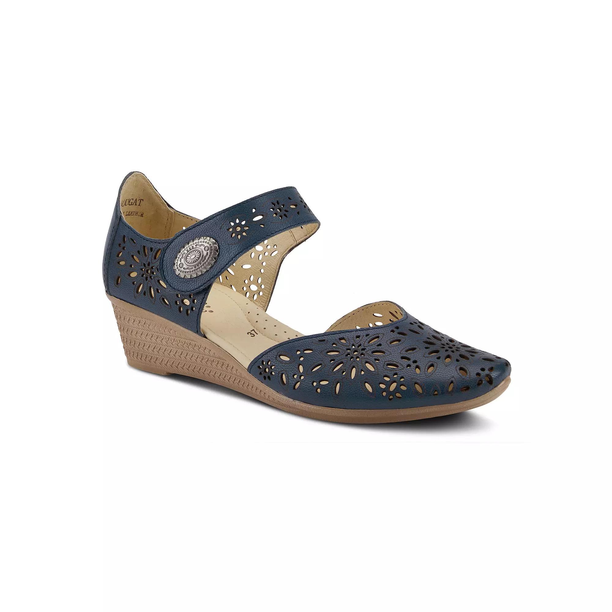 Spring Step Nougat Women's Leather Mary-Jane Shoes, Size: 40, Blue Product Image