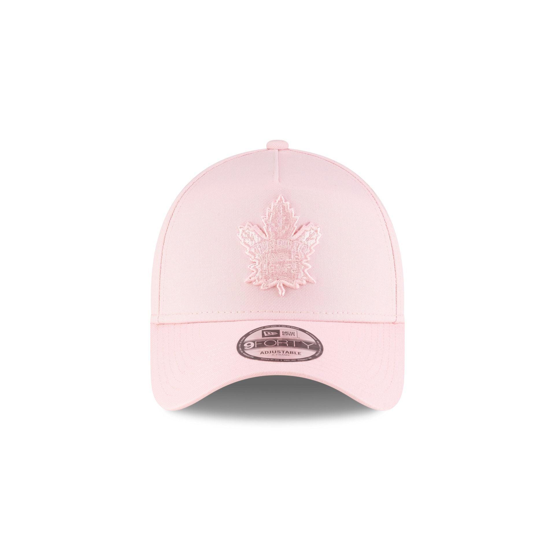 Toronto Maple Leafs Pink 9FORTY A-Frame Snapback Hat Male Product Image