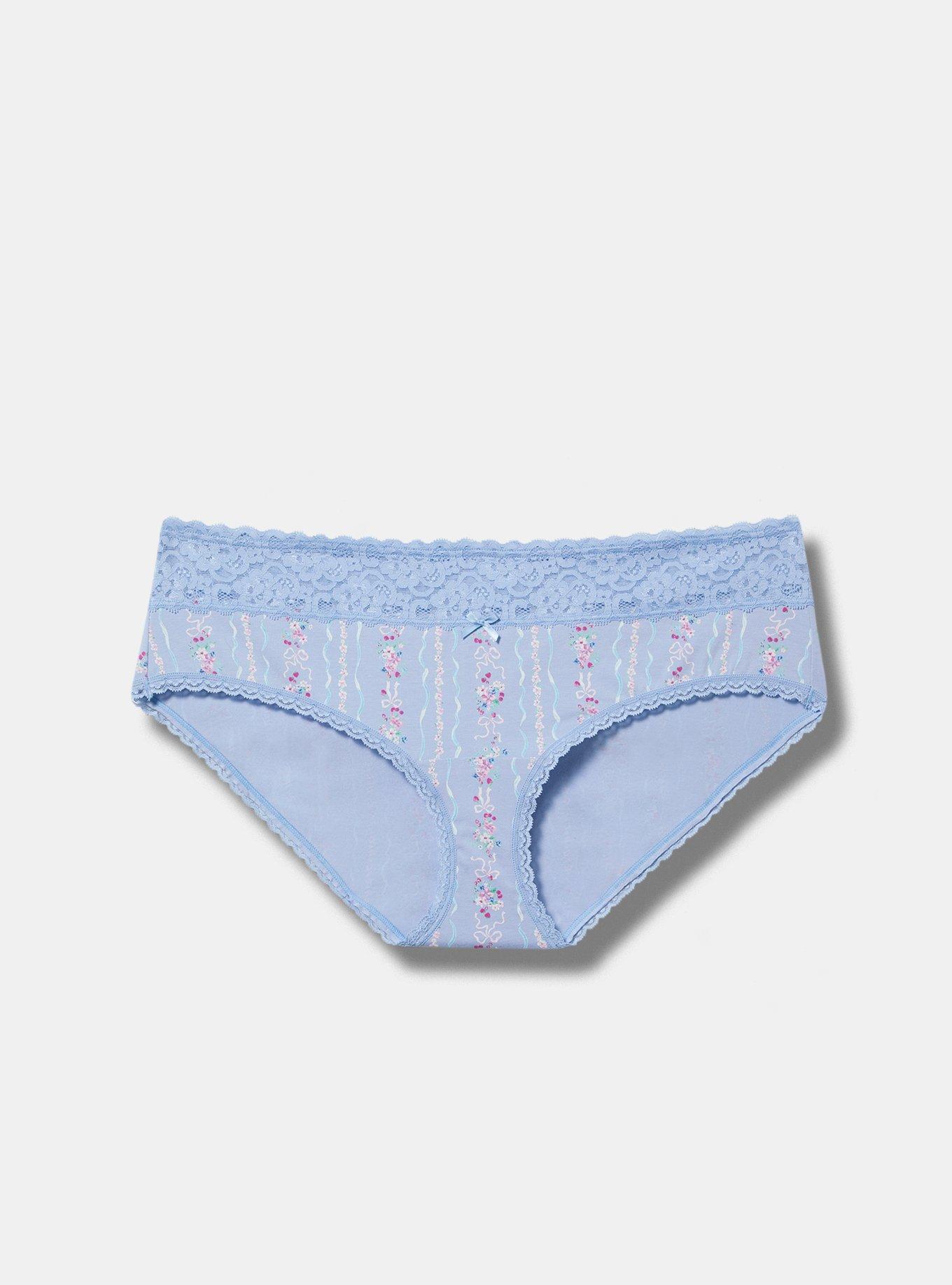 Mid-Rise Hipster Lace Trim Panty Product Image