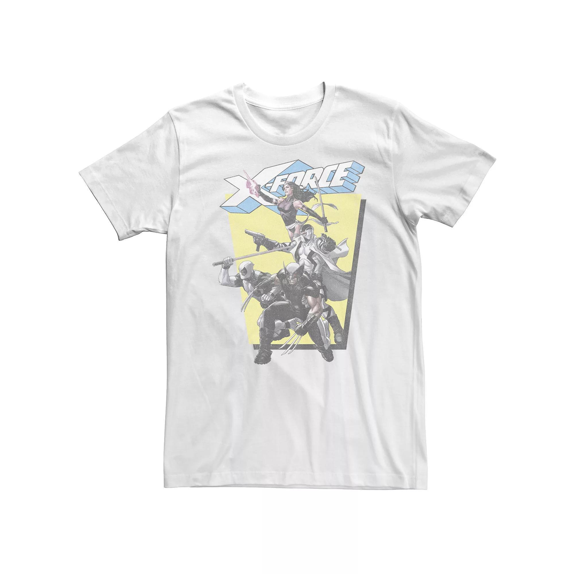 Big & Tall Marvel Deadpool X-Force Group Shot Action Pose Tee, Men's, Size: 3XL, White Product Image