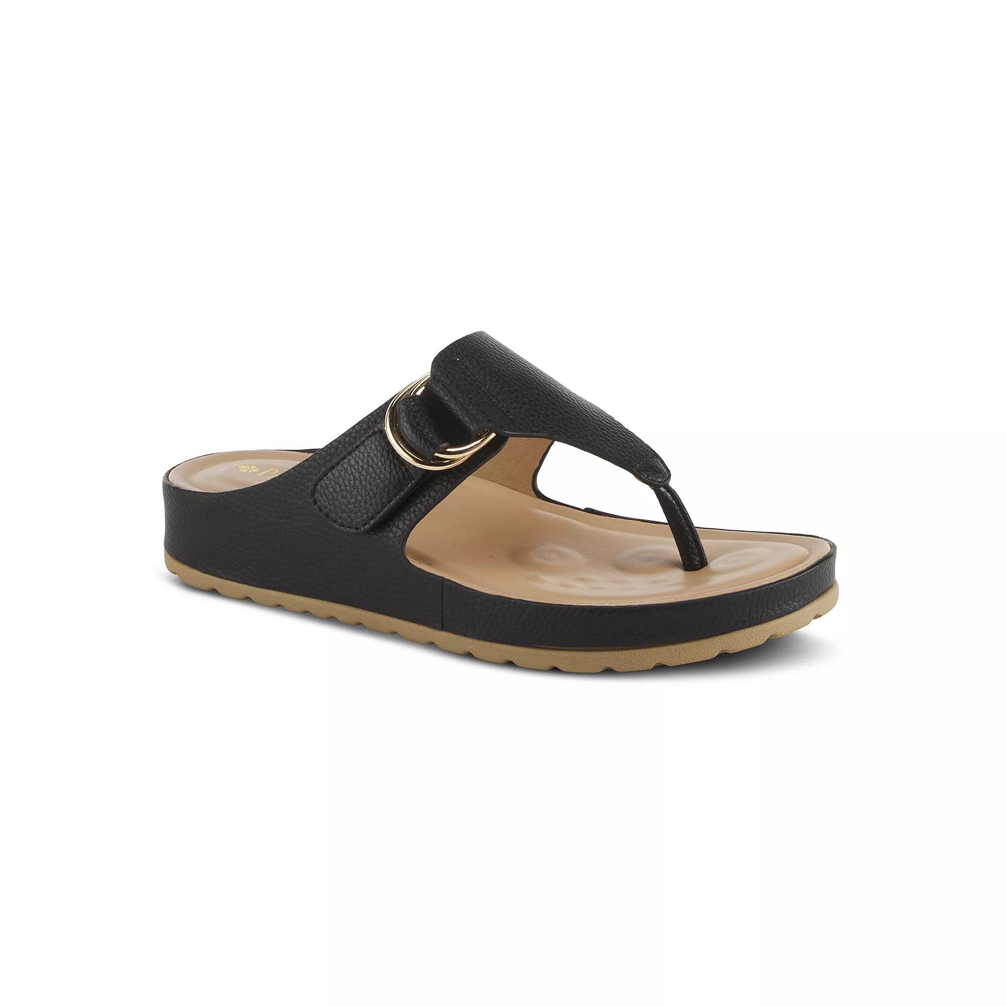 Patrizia Rozeta Women's Thong Sandals, Size: 41, Gold Product Image