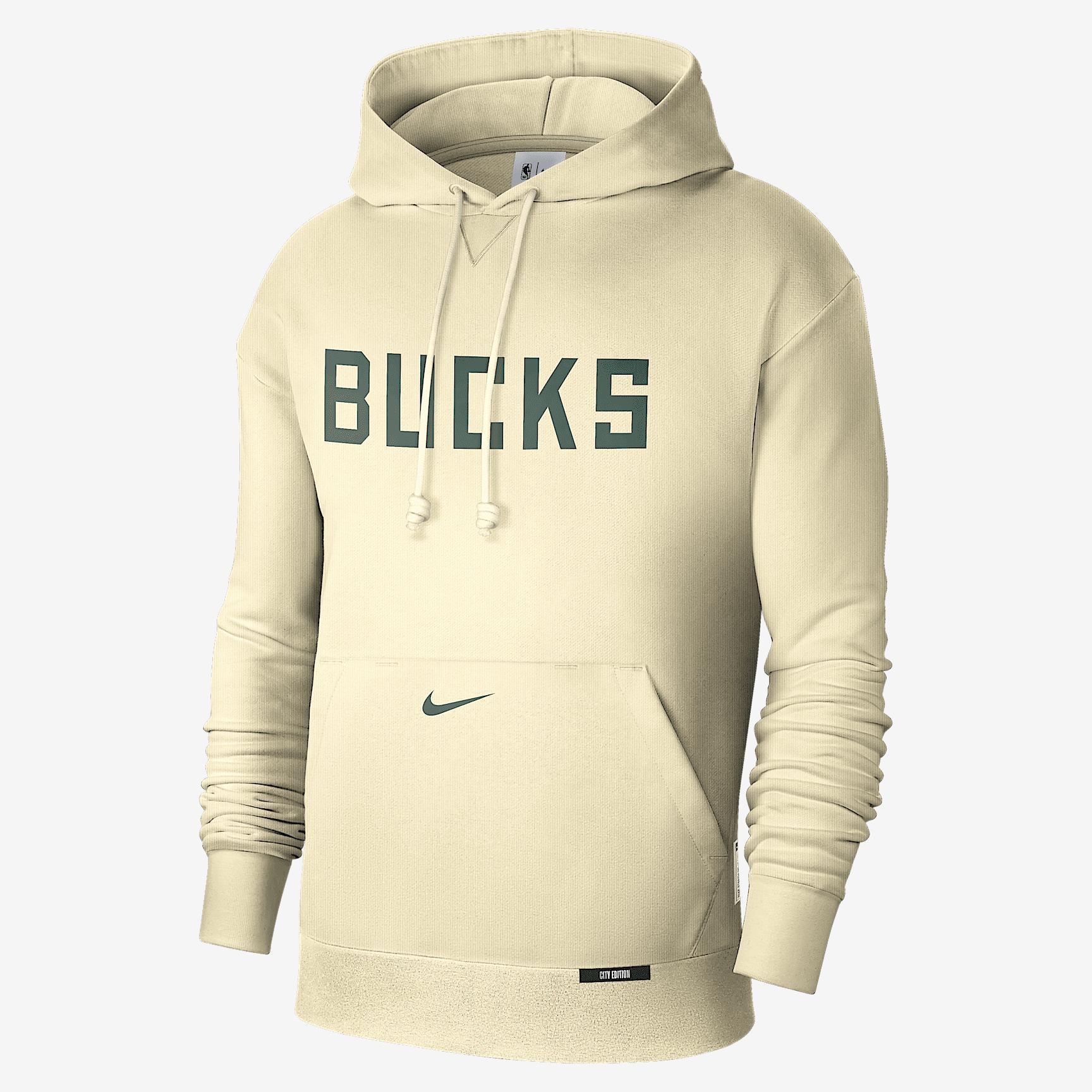 Milwaukee Bucks Standard Issue City Edition Men's Nike Dri-FIT NBA Courtside Hoodie Product Image