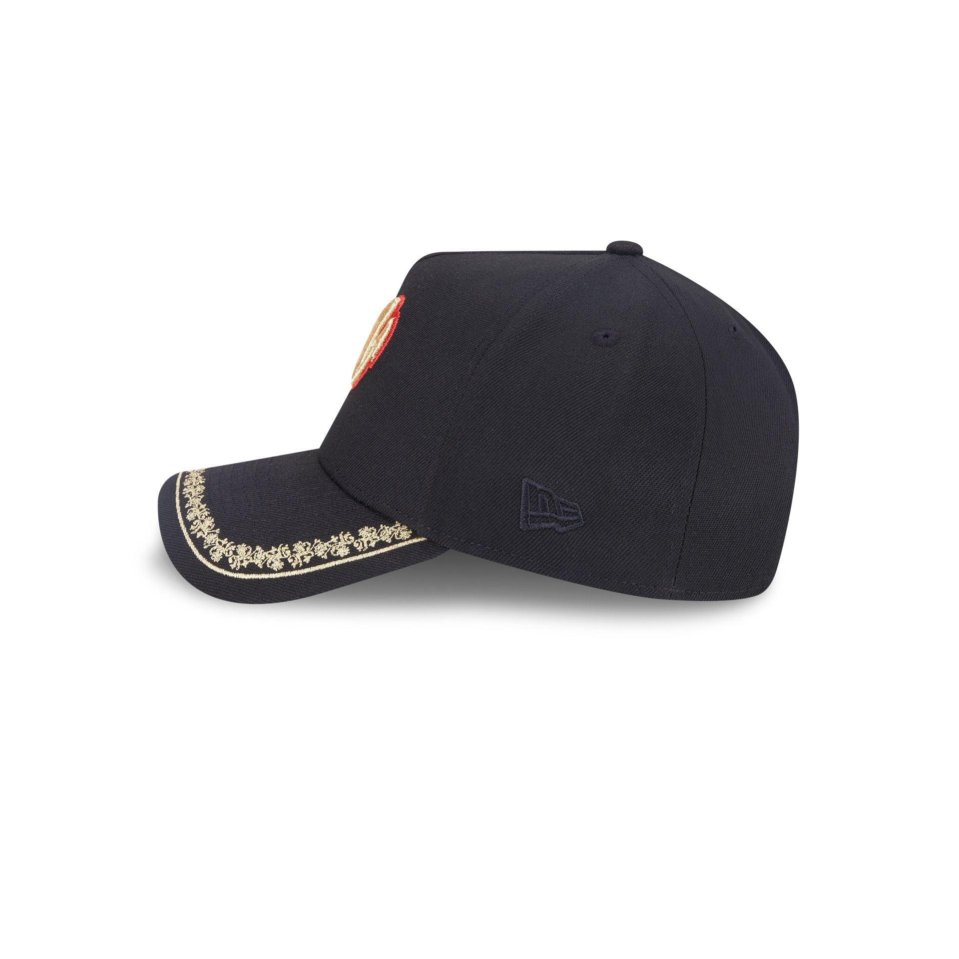 Diablos Rojos del México Ornate Visor 9FORTY A-Frame Snapback Hat Male Product Image