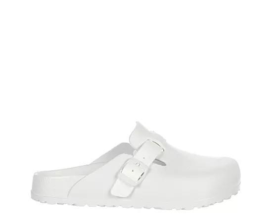 Birkenstock Womens Boston Slip On Buckled Clog Flats Product Image