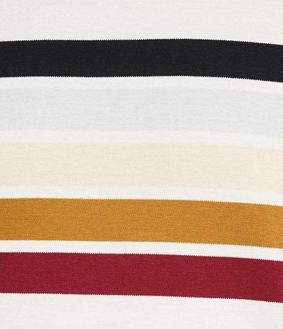 Murano Liquid Luxury Classic Fit Striped Short Sleeve T-Shirt Product Image